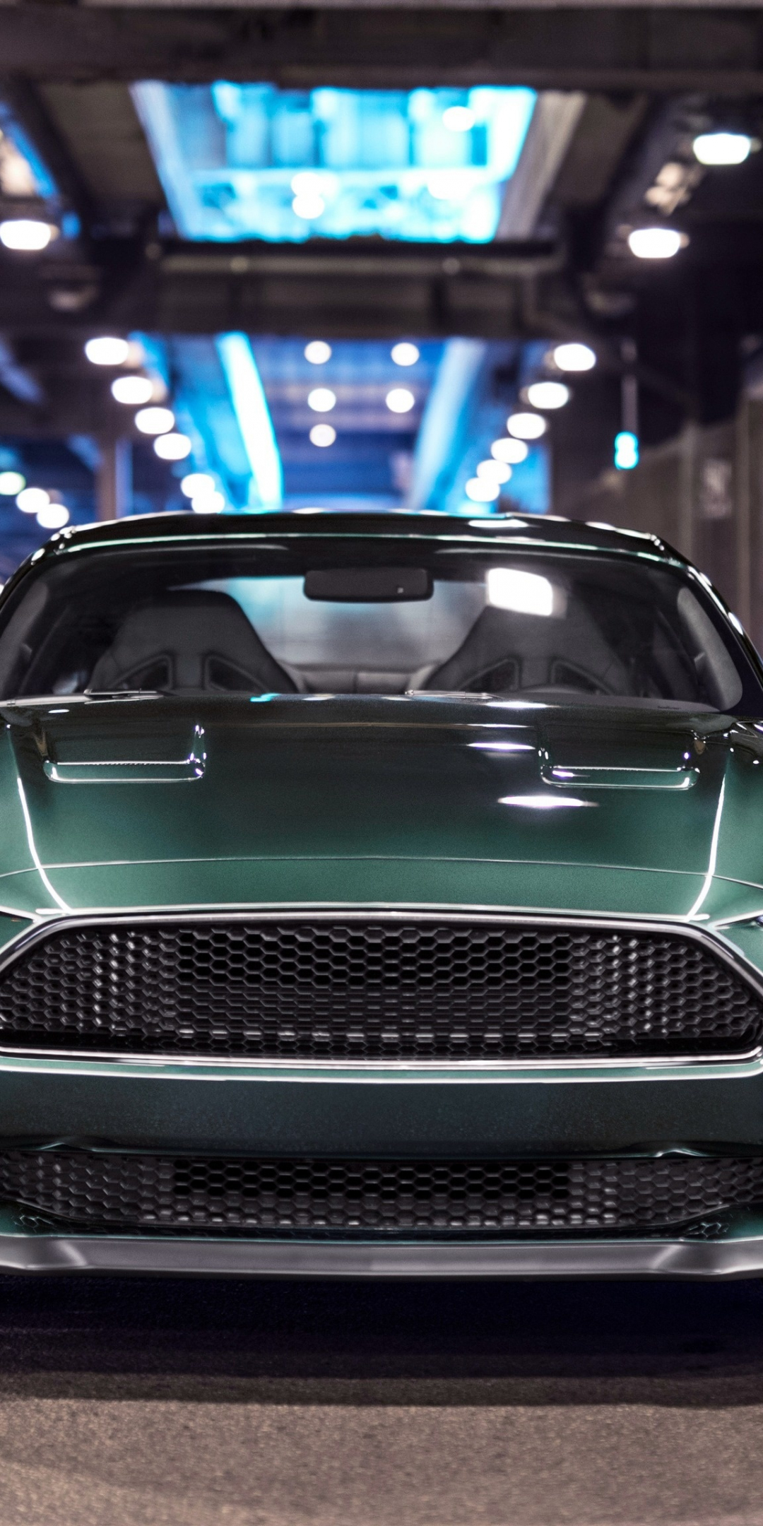 2019 Ford Mustang Bullitt, sports car, 1080x2160 wallpaper
