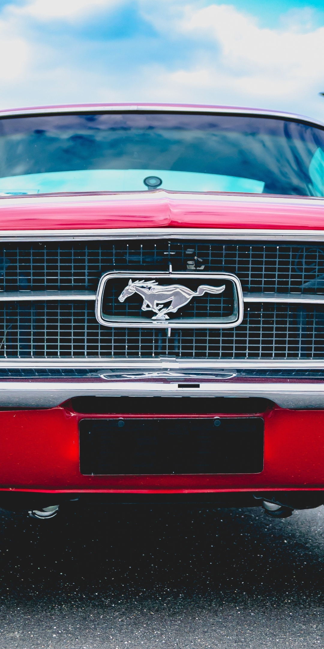 Auto, headlight, Ford Mustang, 1080x2160 wallpaper