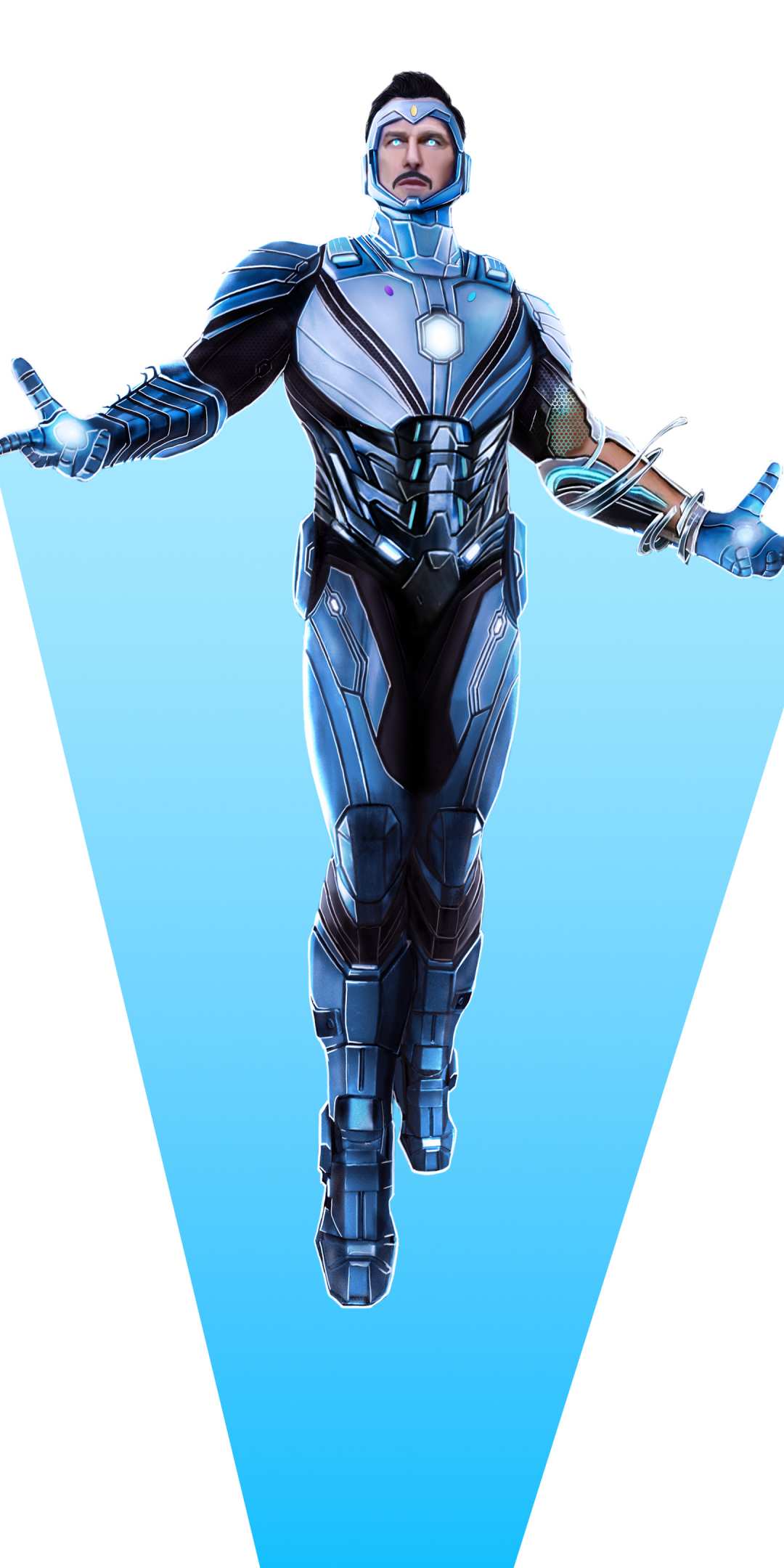 Superior iron man, minimal, 2023, 1080x2160 wallpaper