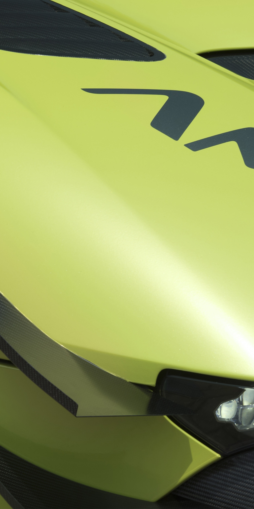 Aston Martin Vulcan AMR Pro, headlight, front wheel, 2018, 1080x2160 wallpaper