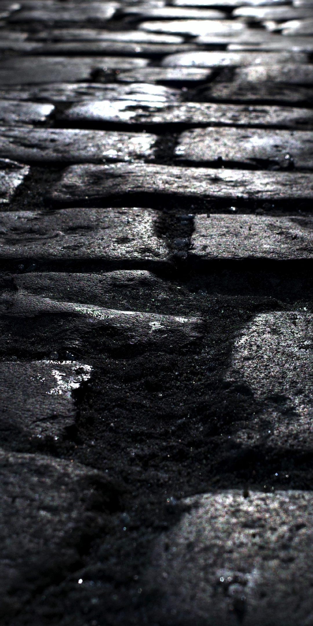 Dark, texture, street, road, 1080x2160 wallpaper