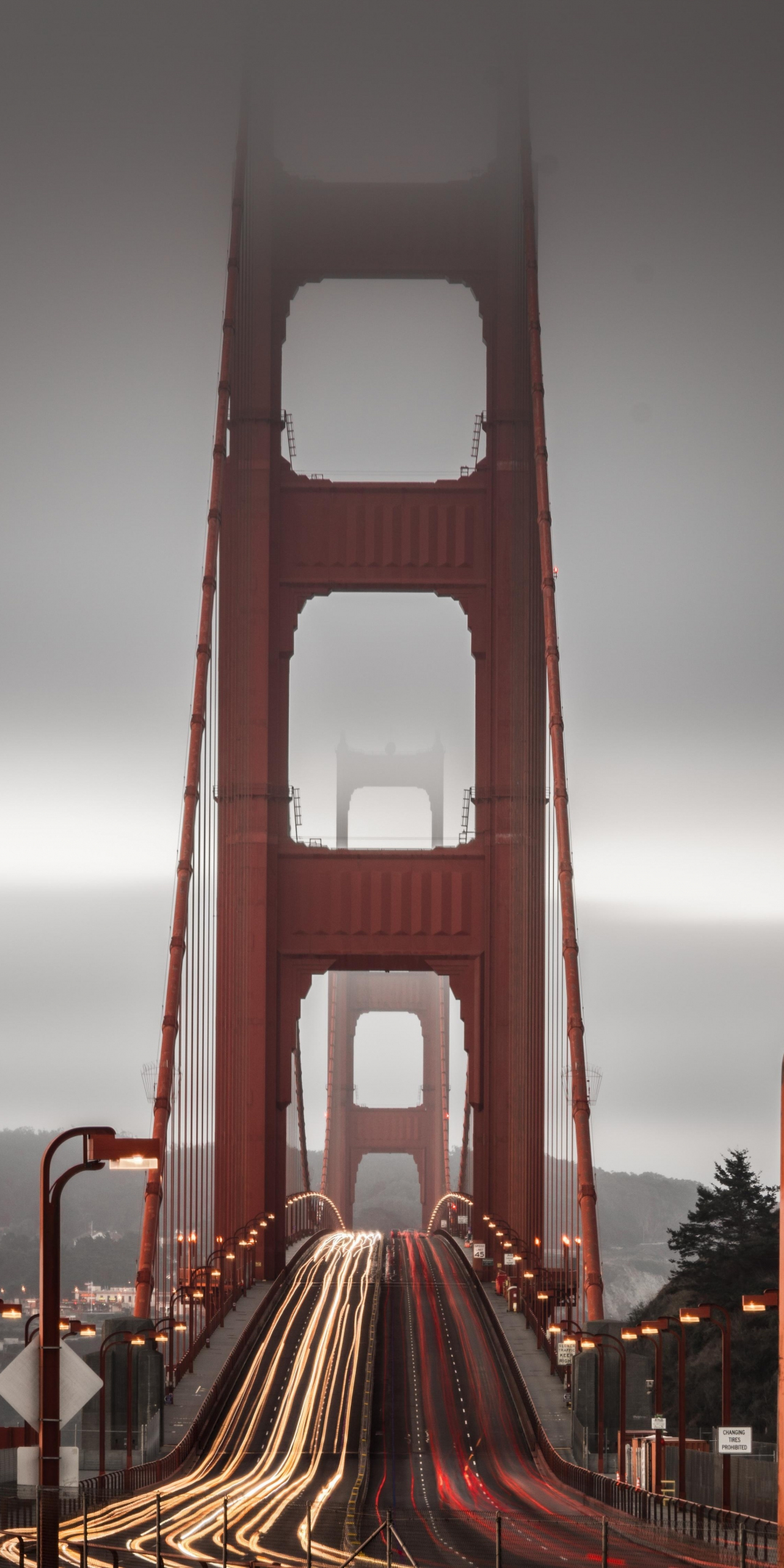 Golden Gate Bridge, Long Exposure, architecture, 1080x2160 wallpaper