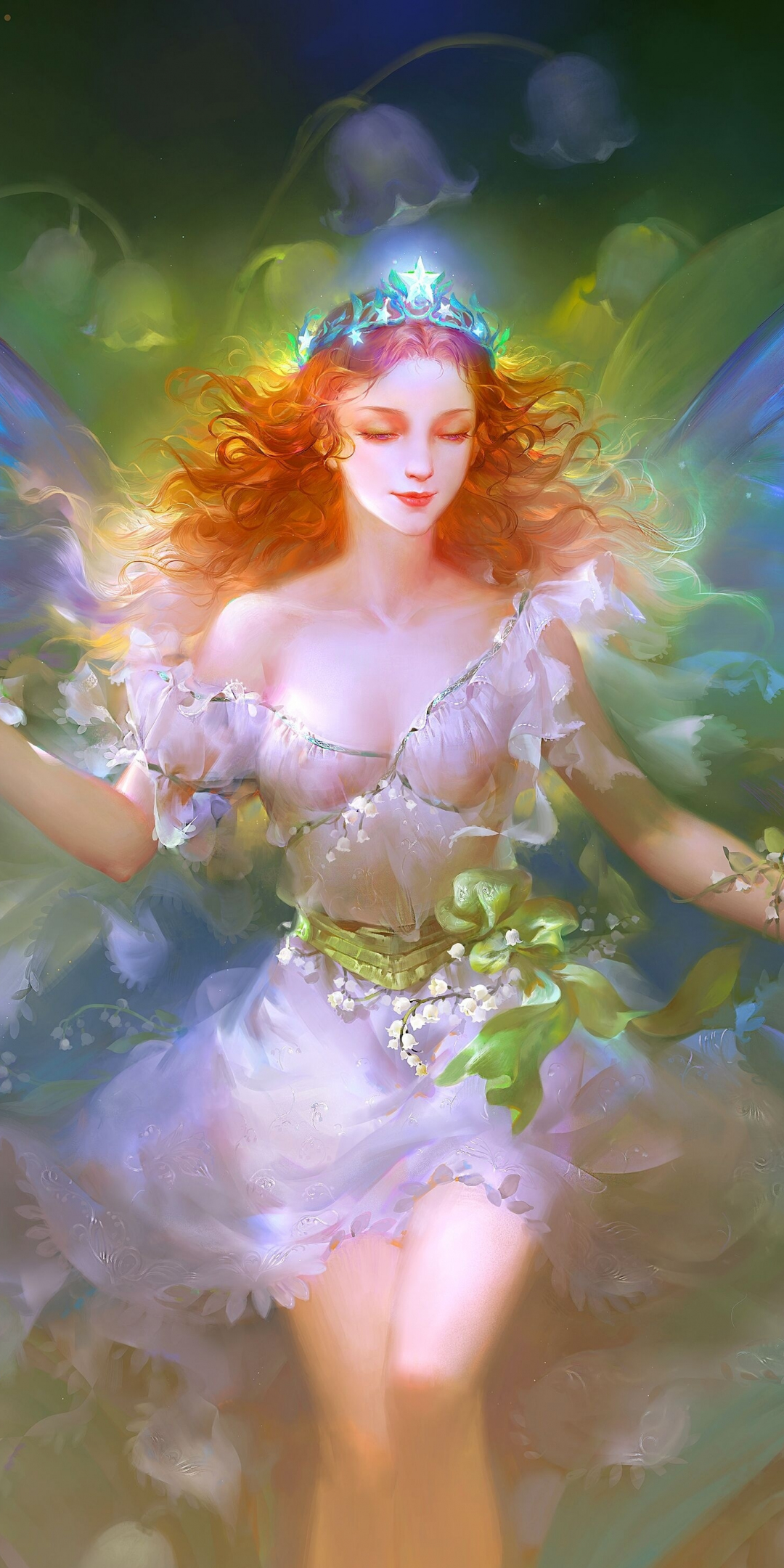 Beautiful, angel, fantasy, art, 1080x2160 wallpaper