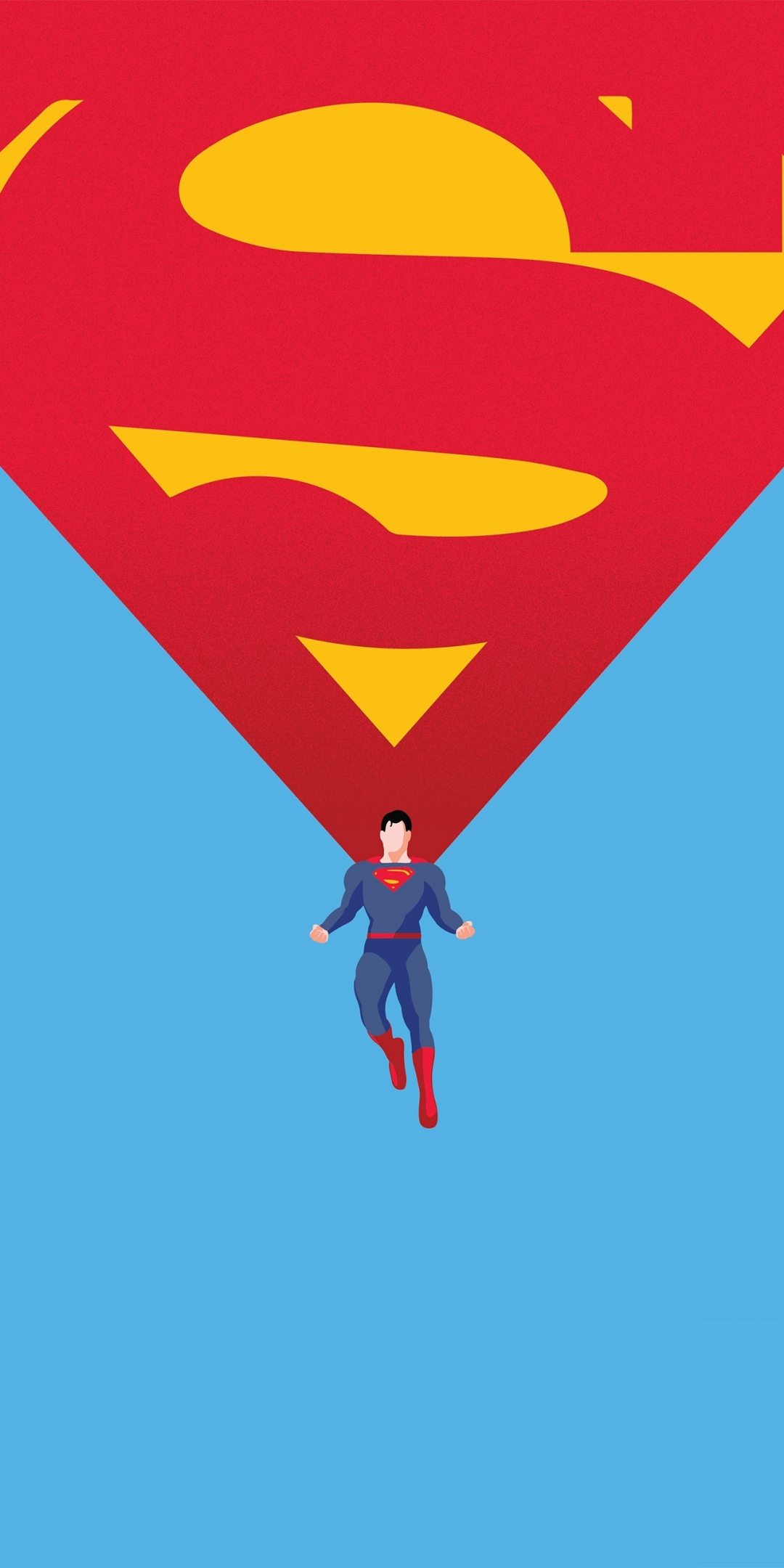 Man of Steel, minimal, superman, 1080x2160 wallpaper
