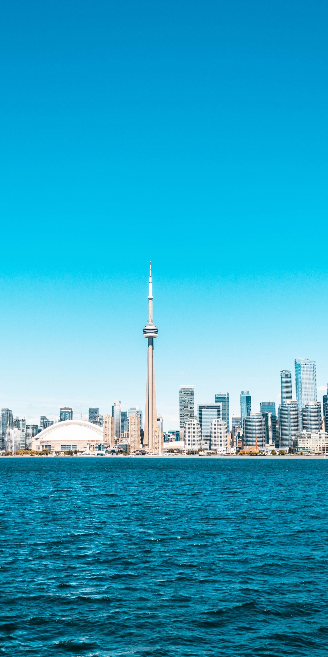 Sunny day, cityscape, Buildings, city, sky, Toronto, 1080x2160 wallpaper