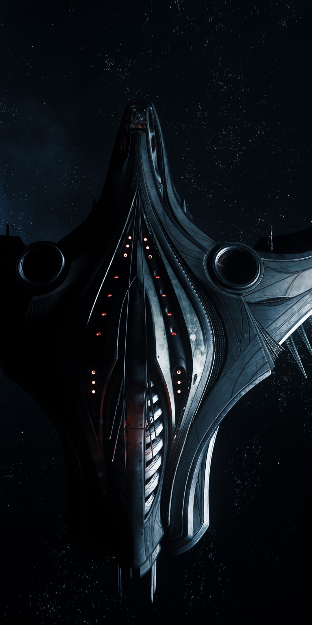 Star Citizen, spaceship, video game, dark, 1080x2160 wallpaper
