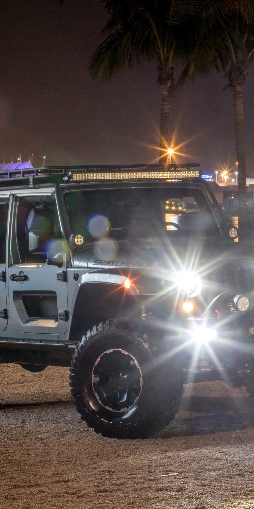 Jeep Switchback concept, headlight glow, SUV, 1080x2160 wallpaper
