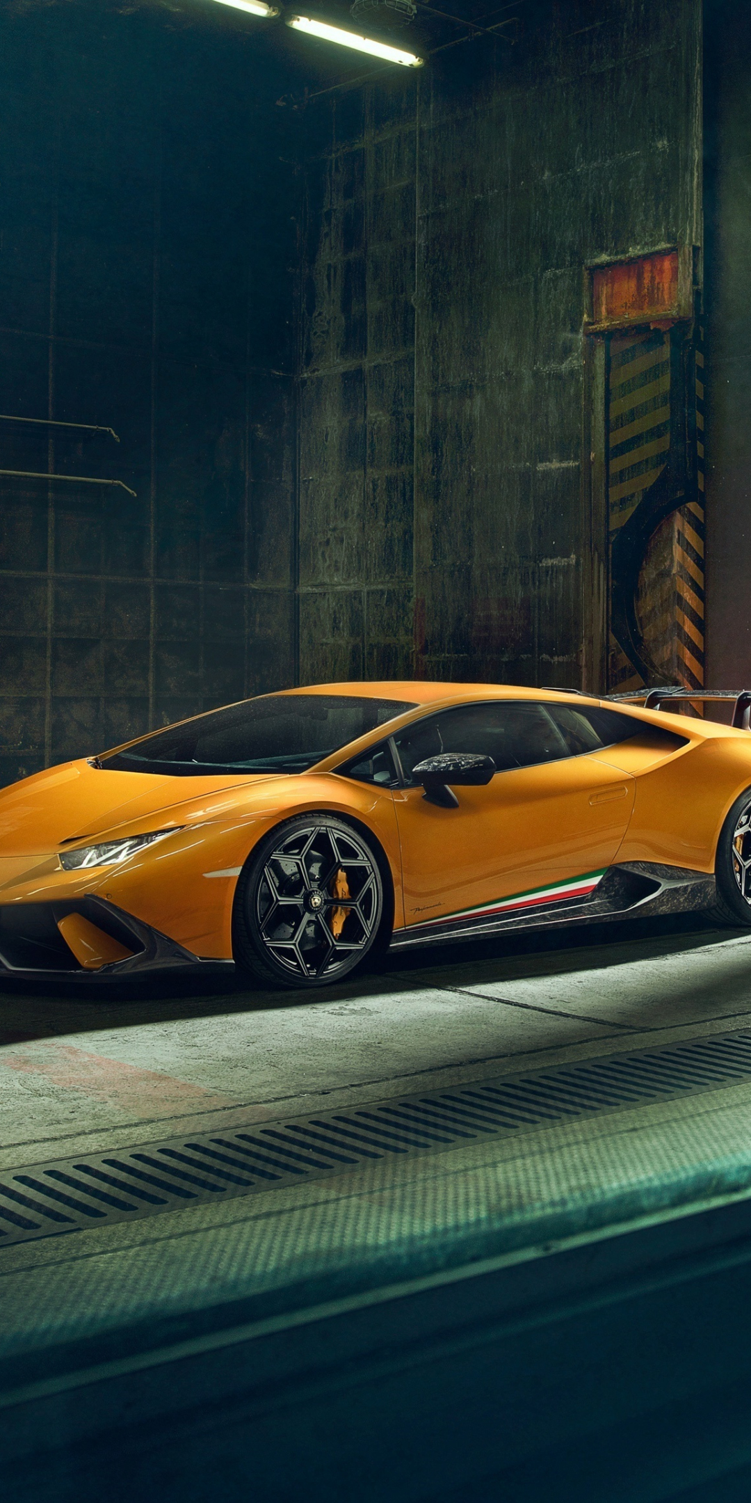 Photoshoot, Lamborghini Huracan, basement, 1080x2160 wallpaper