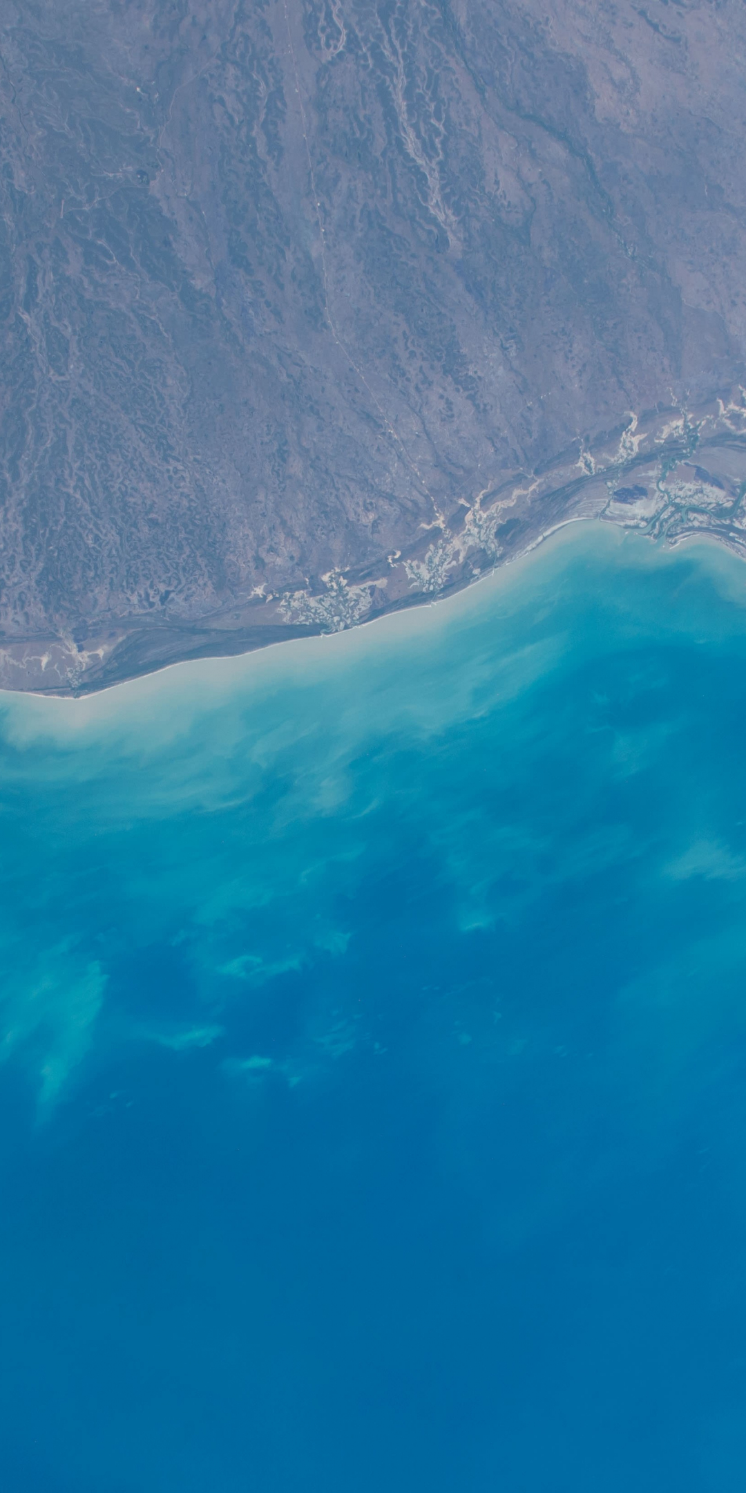 Coast, landscape, blue sea, nature, aerial view, 1080x2160 wallpaper