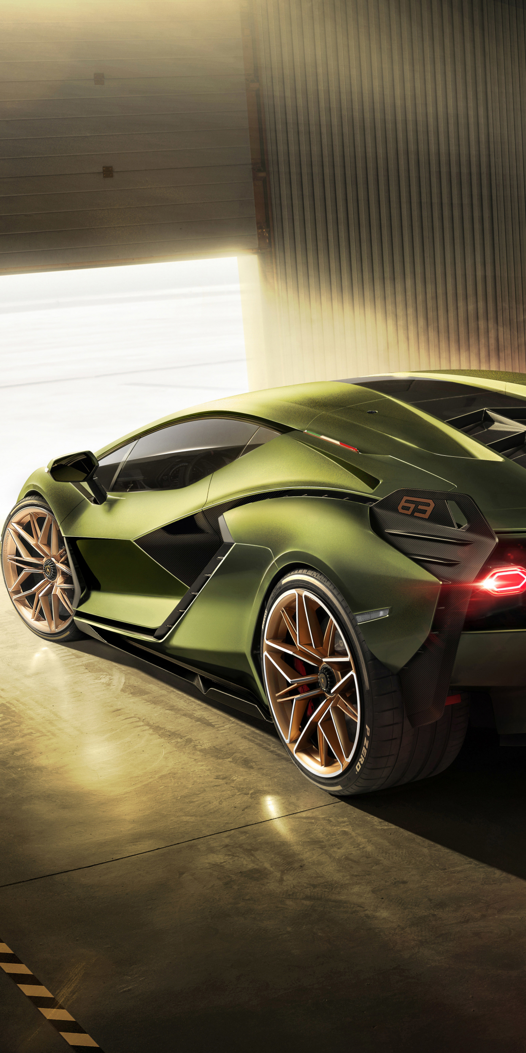 Lamborghini Sian, Hybrid Supercar, 2019, 1080x2160 wallpaper