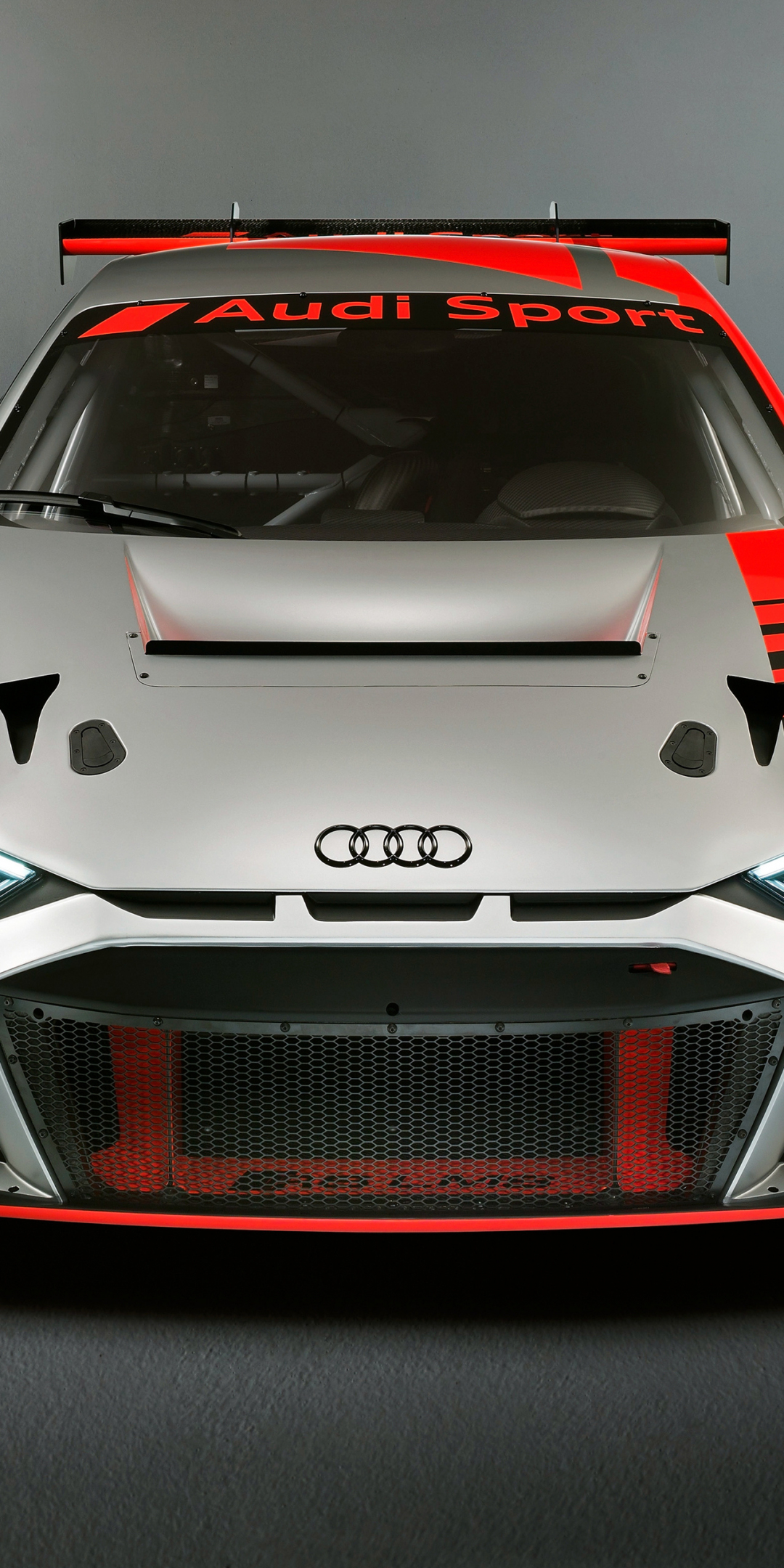 Audi R8 LMS GT3, 2019, sports car, Paris motor show, 1080x2160 wallpaper