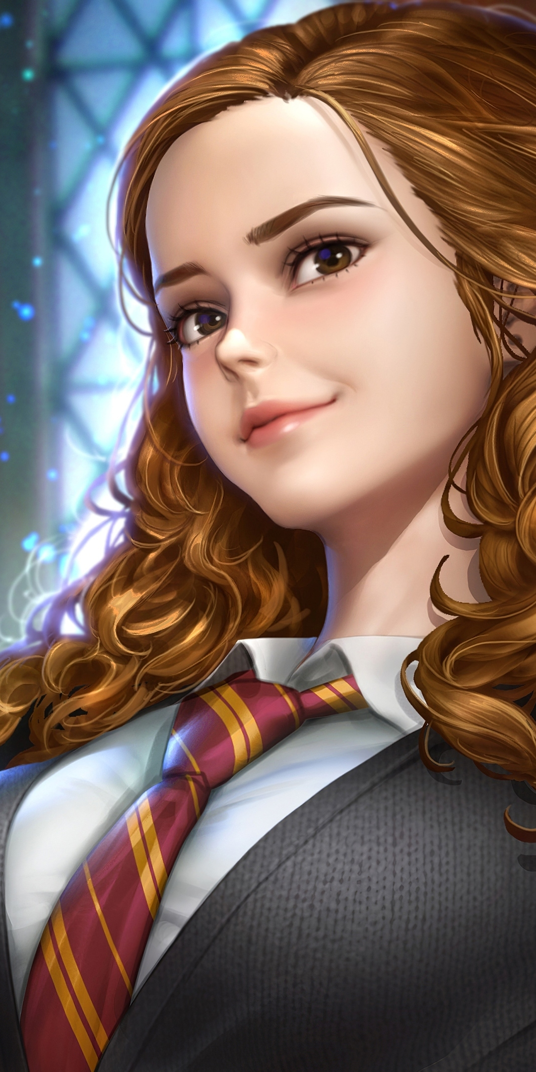 Harry potter, magician girl, art, 1080x2160 wallpaper