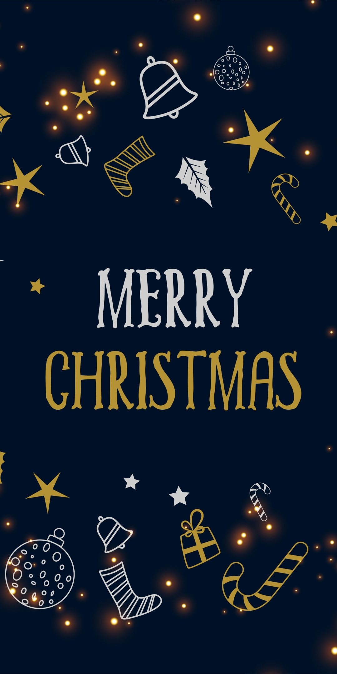2019 Merry Christmas, abstract, 1080x2160 wallpaper