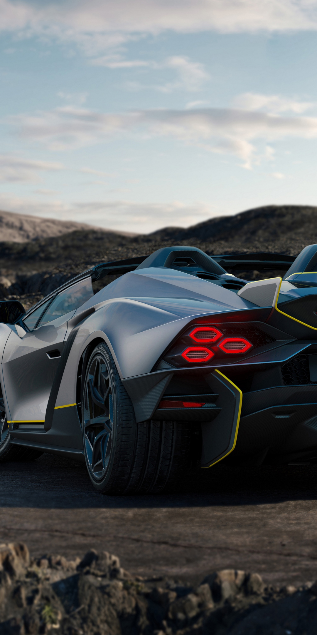Sports car, Lamborghini Invincible, 2023, 1080x2160 wallpaper