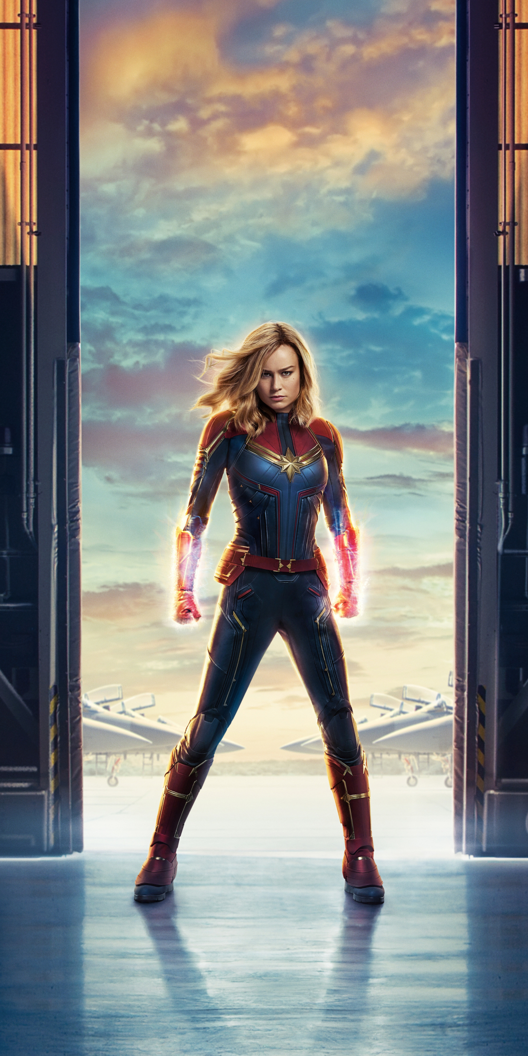 Movie, Captain Marvel, superhero, poster, 1080x2160 wallpaper