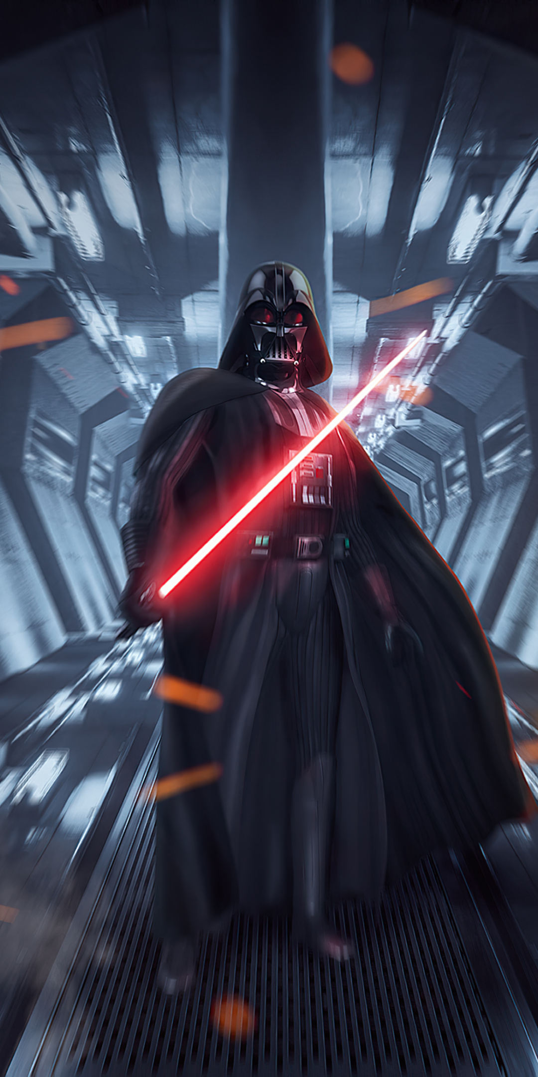 Darth Vader, Star Wars: Dark Forces, video game, art, 1080x2160 wallpaper