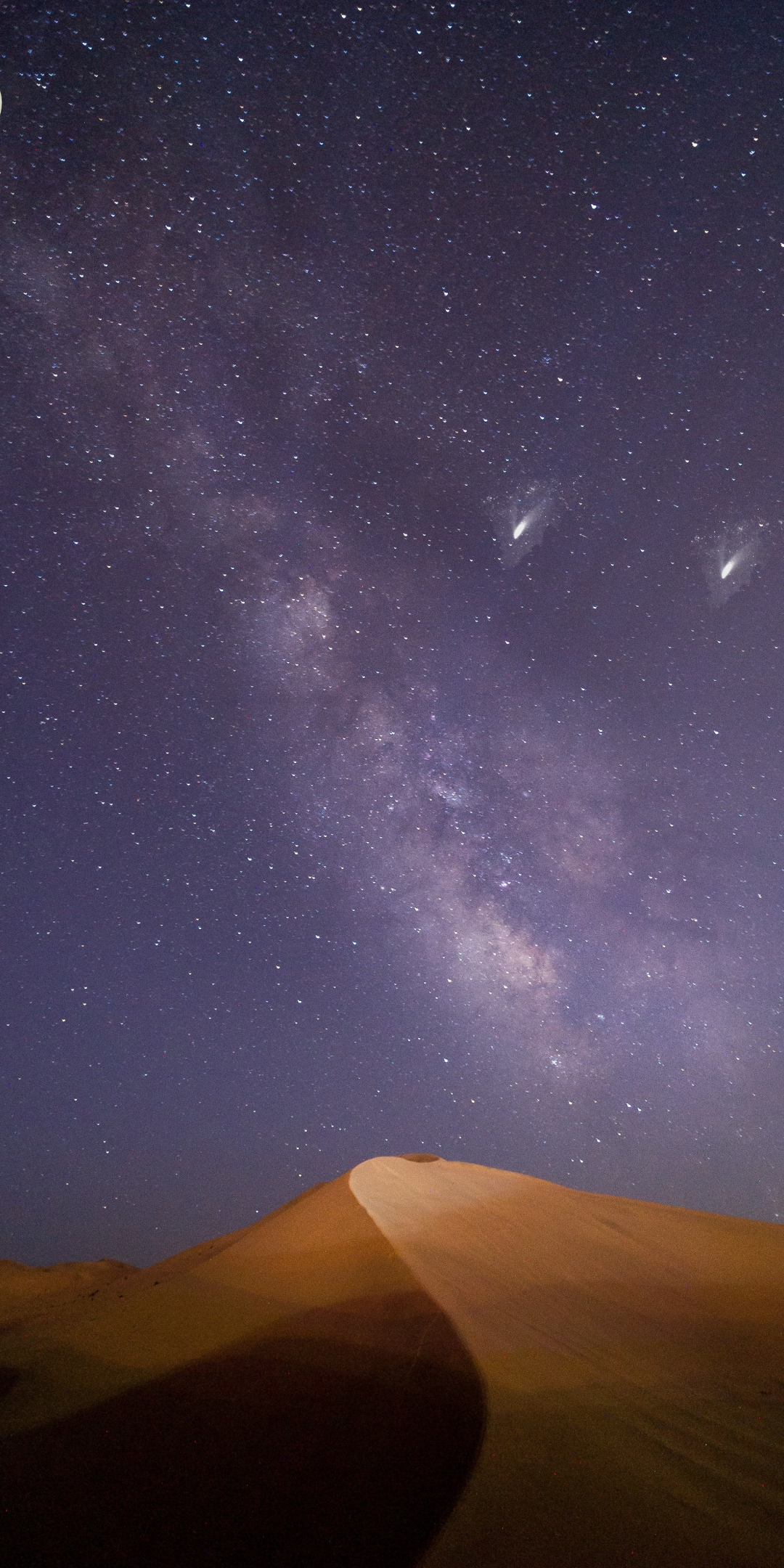 Milky way, desert, night, sky, 1080x2160 wallpaper