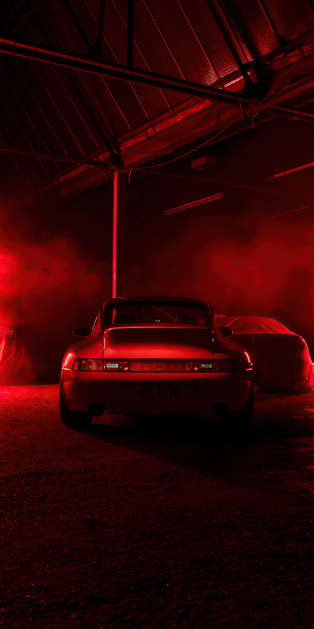 Porsche 911, red, 1080x2160 wallpaper