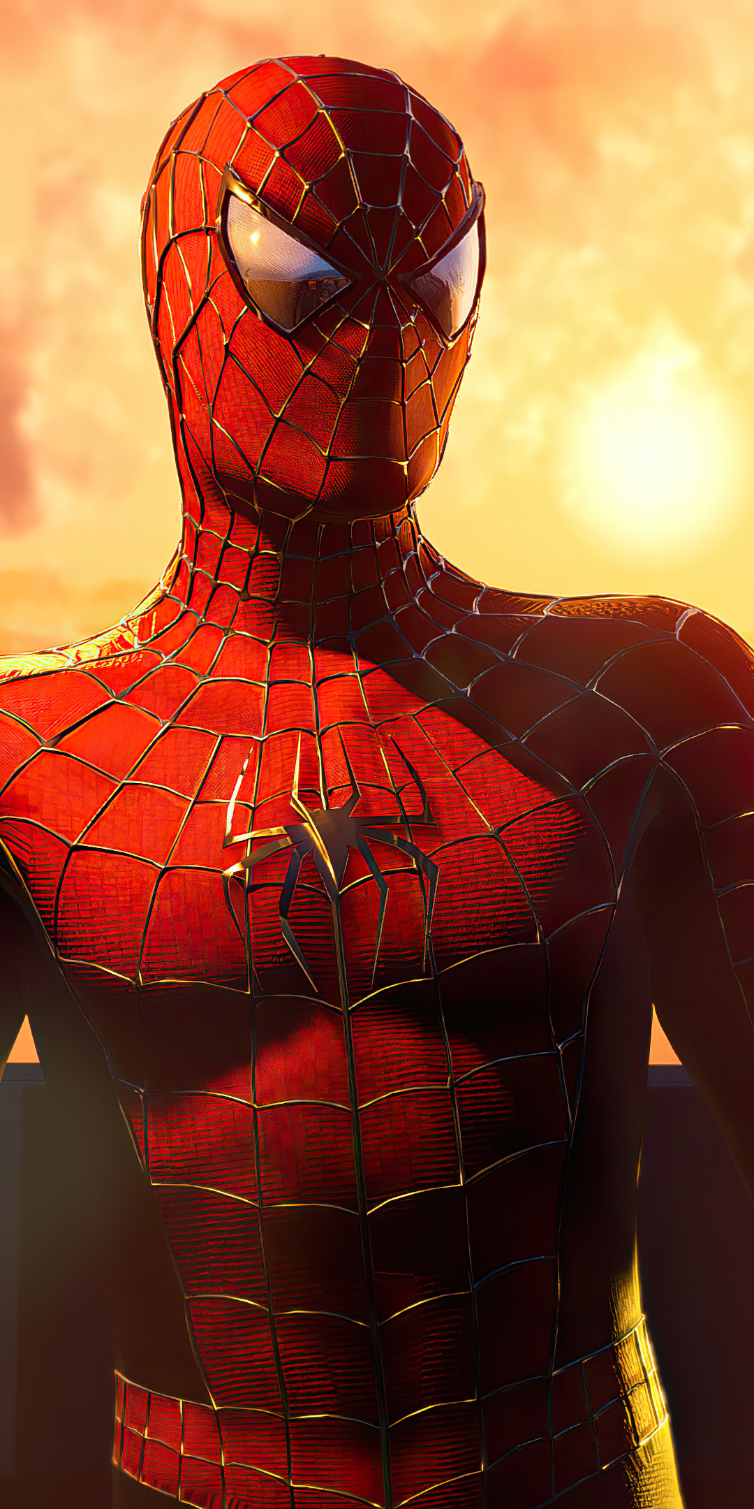 Red suit, spider-man, marvel's hero, 2023, 1080x2160 wallpaper
