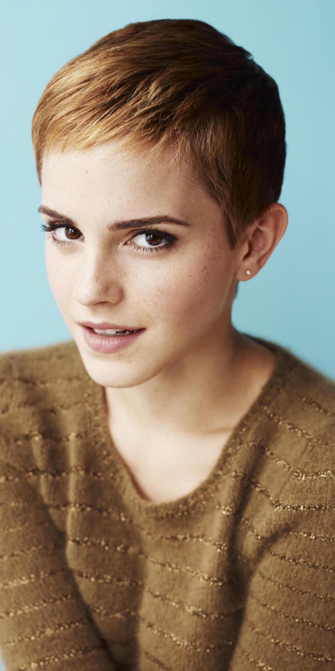 Emma watson, short hair, british celebrity, 1080x2160 wallpaper