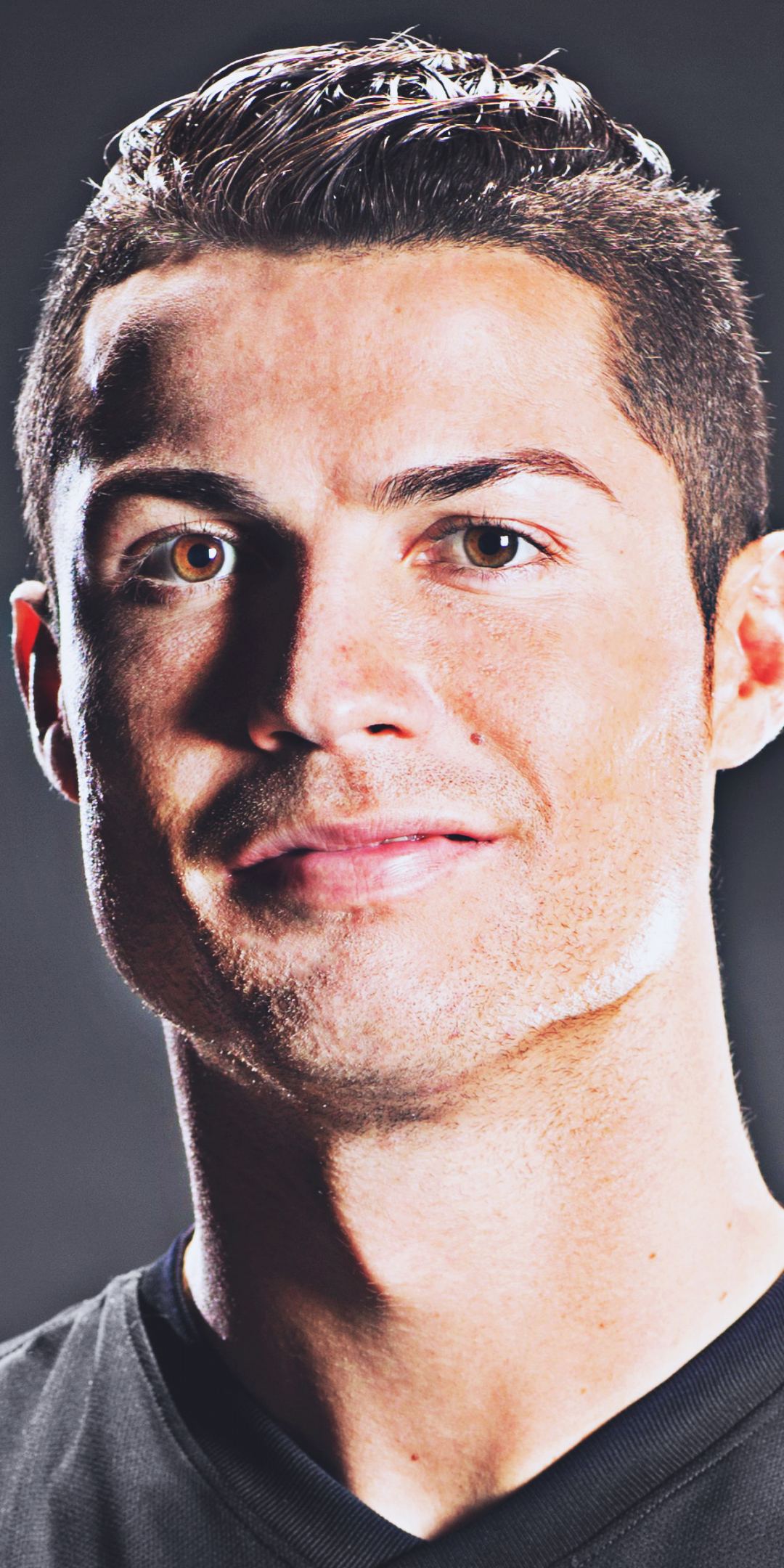 Footballer, portrait, smile, Cristiano Ronaldo, 1080x2160 wallpaper