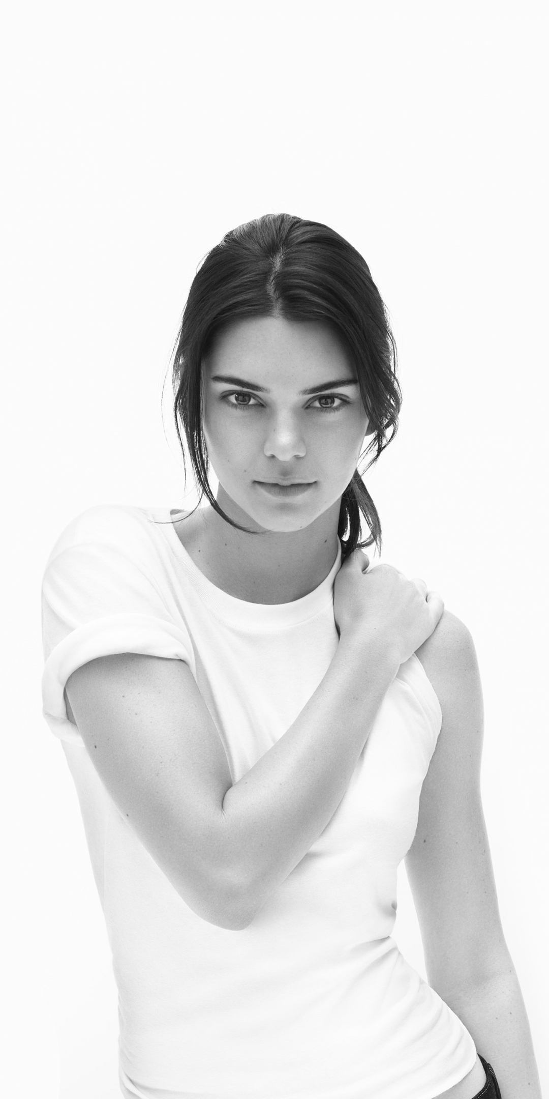 Kendall Jenner, monochrome, supermodel, 2018, 1080x2160 wallpaper