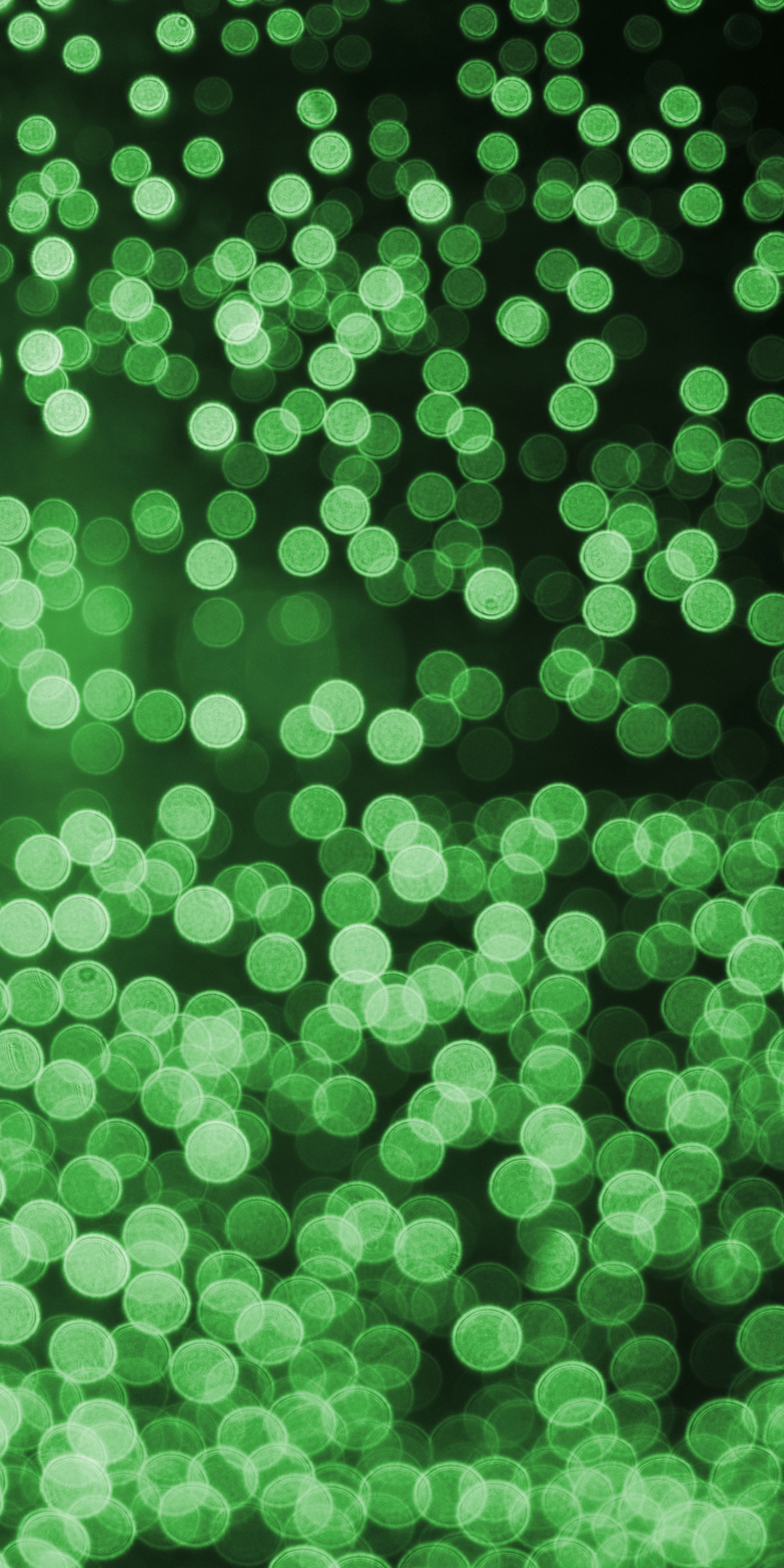 Green circles, lights, bokeh, 1080x2160 wallpaper