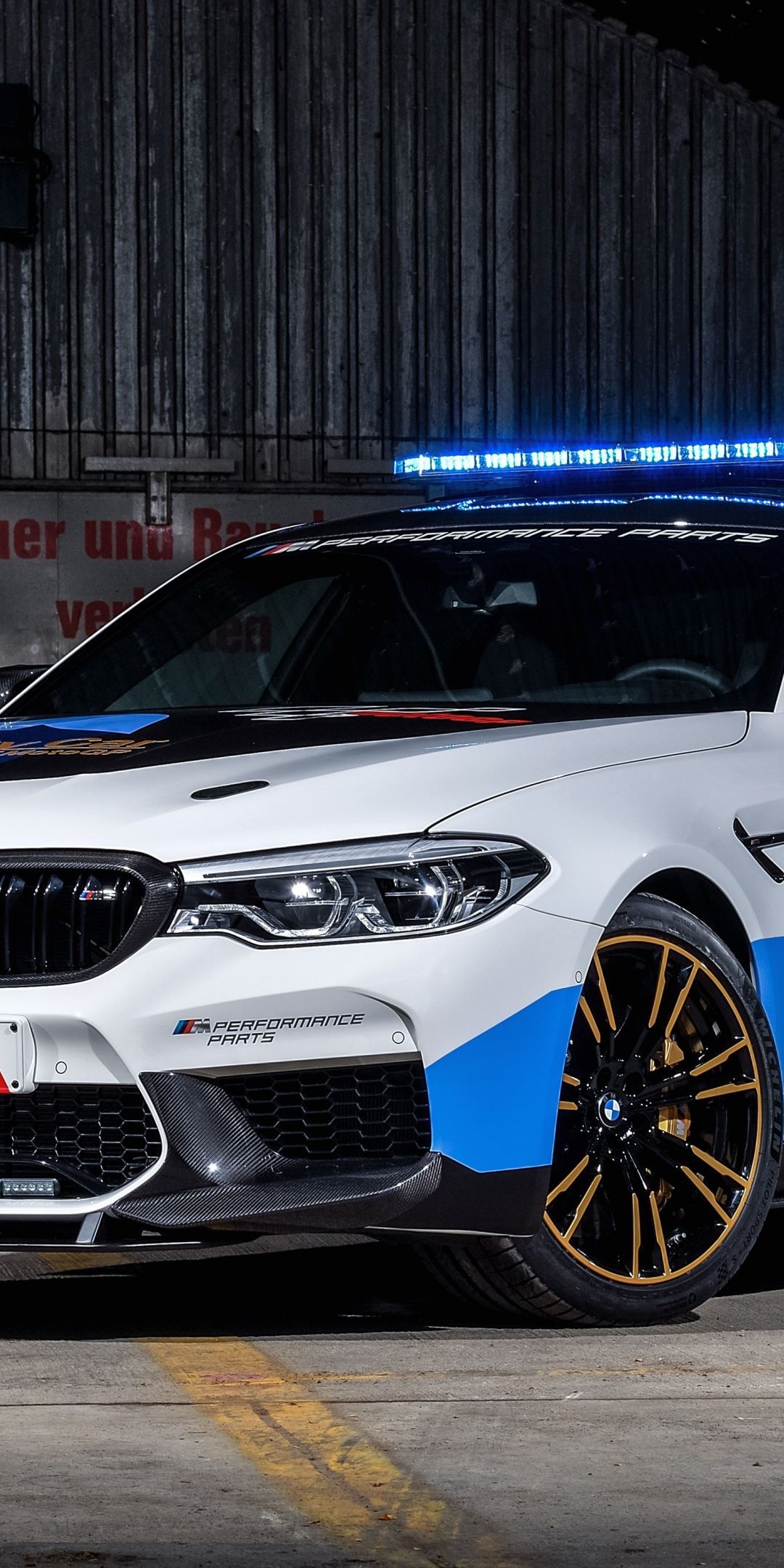 Front, BMW m5 motogp safety car, 2018, 1080x2160 wallpaper