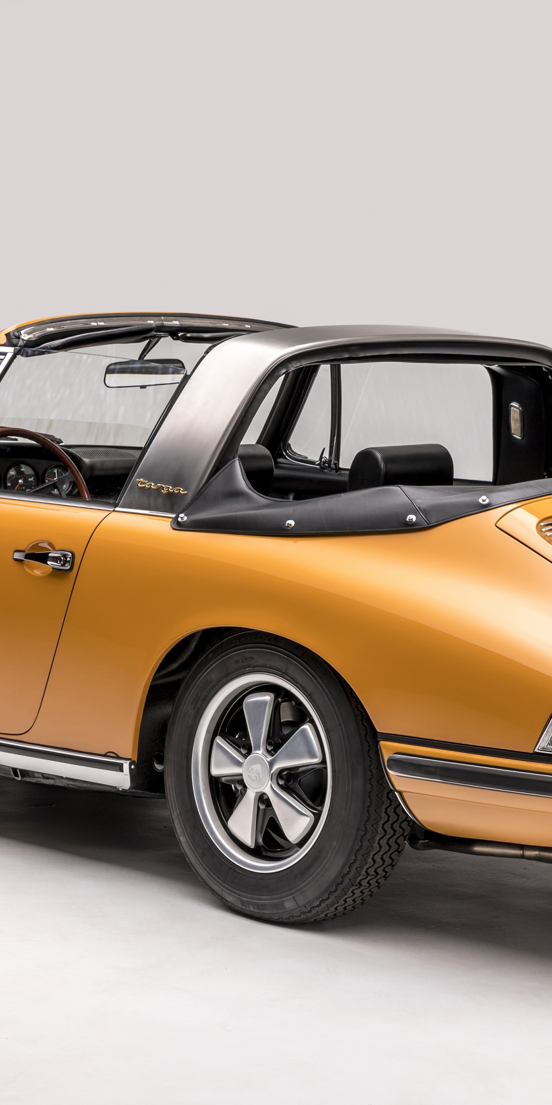 Rear, classic car, 1968 Porsche 911, 1080x2160 wallpaper