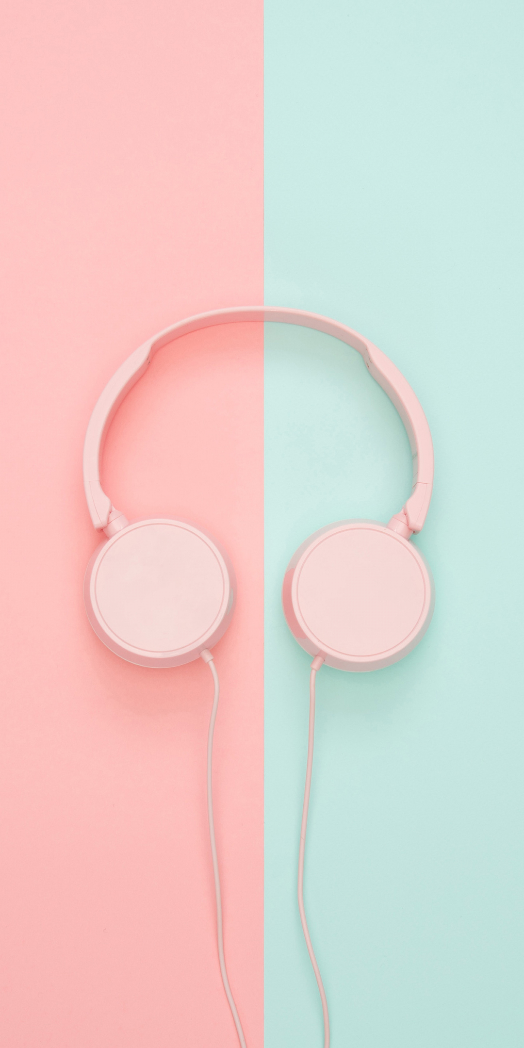 Headphones, music, minimal, 1080x2160 wallpaper