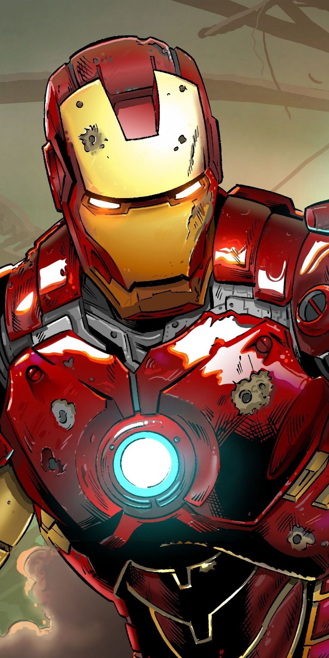 Iron man, comicart, 2019, 1080x2160 wallpaper