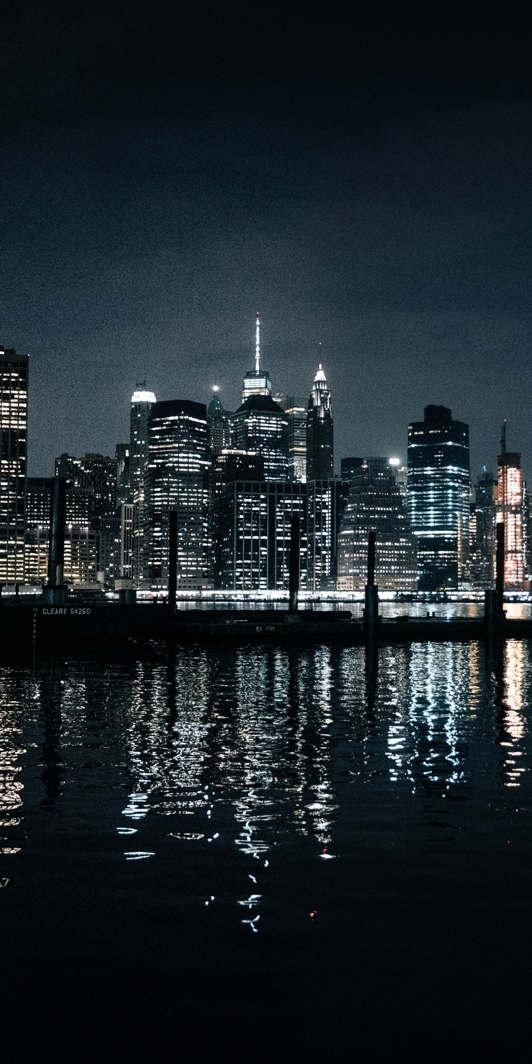 Cityscape, dark, reflections, night, buildings, 1080x2160 wallpaper