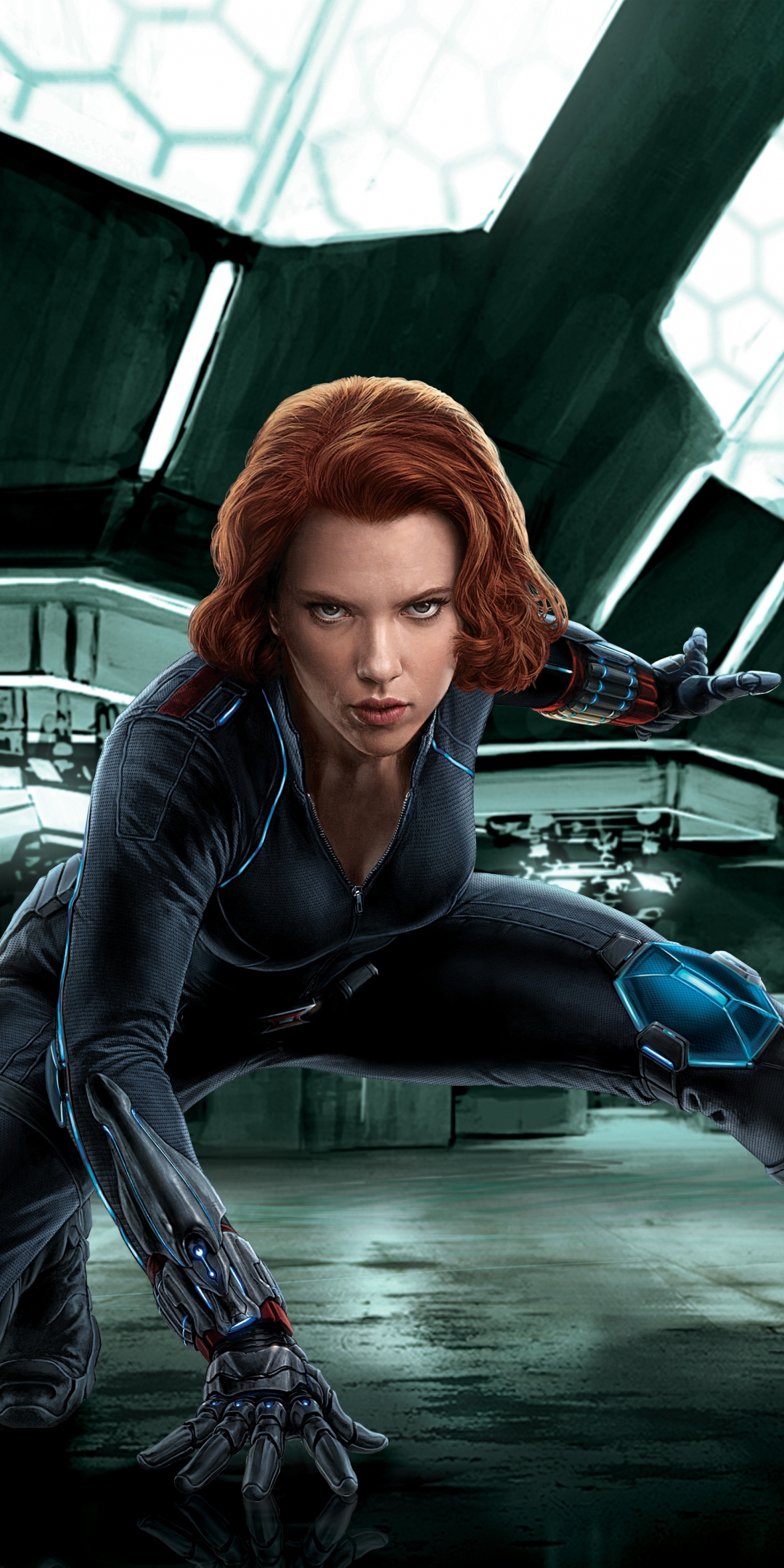 Scarlett Johansson as Black Widow, Avengers, movie, 1080x2160 wallpaper