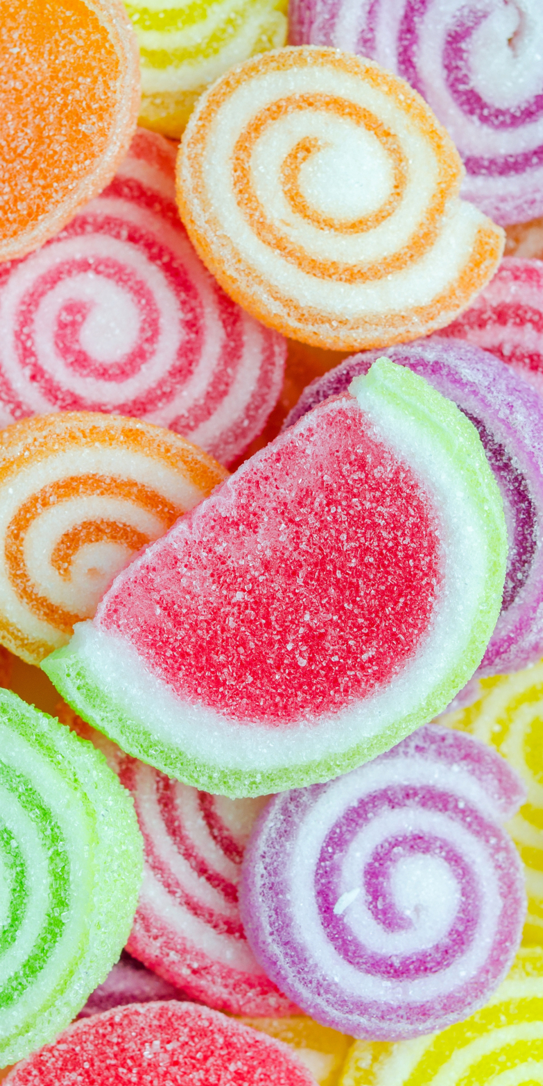 Sweet candies, colorful, 1080x2160 wallpaper