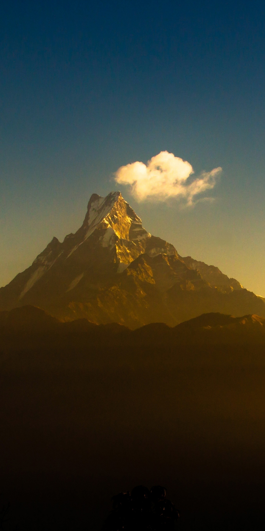 Himalayas, sunset, mountains range, clouds, 1080x2160 wallpaper
