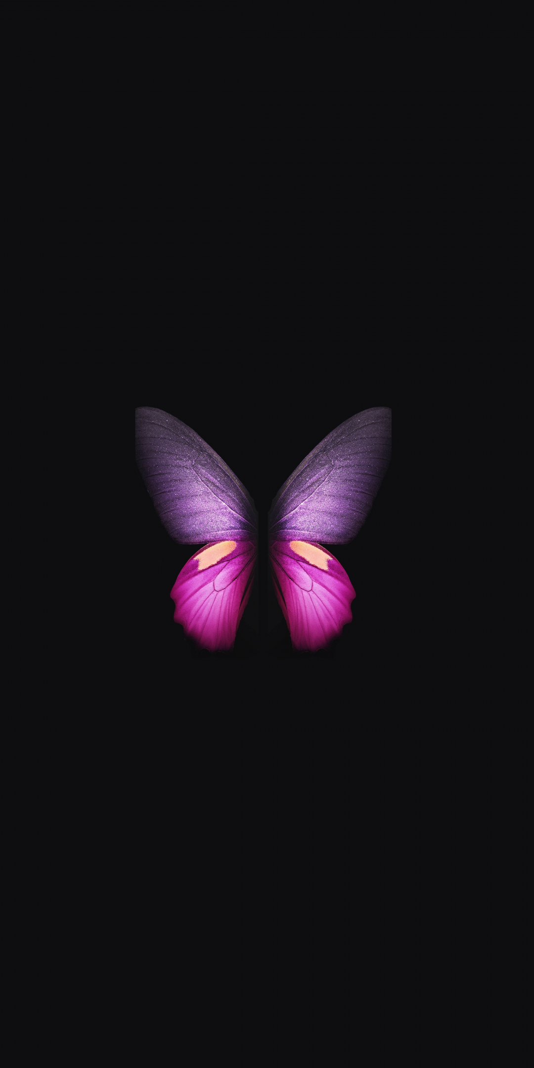 Download wallpaper 1080x2160 samsung galaxy fold, pink-purple butterfly ...