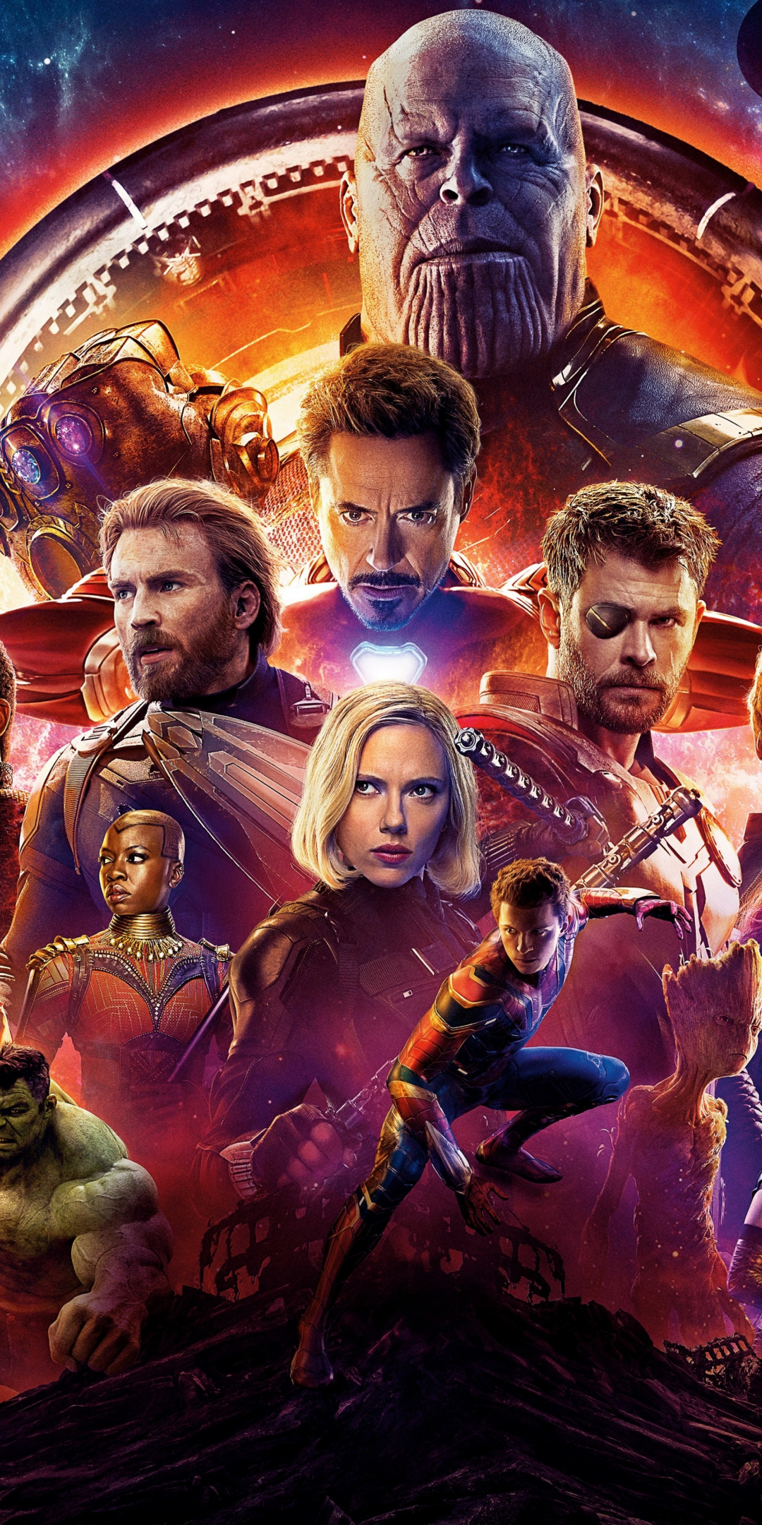 Avengers: infinity war, movie poster, 2018, superheroes, 1080x2160 wallpaper