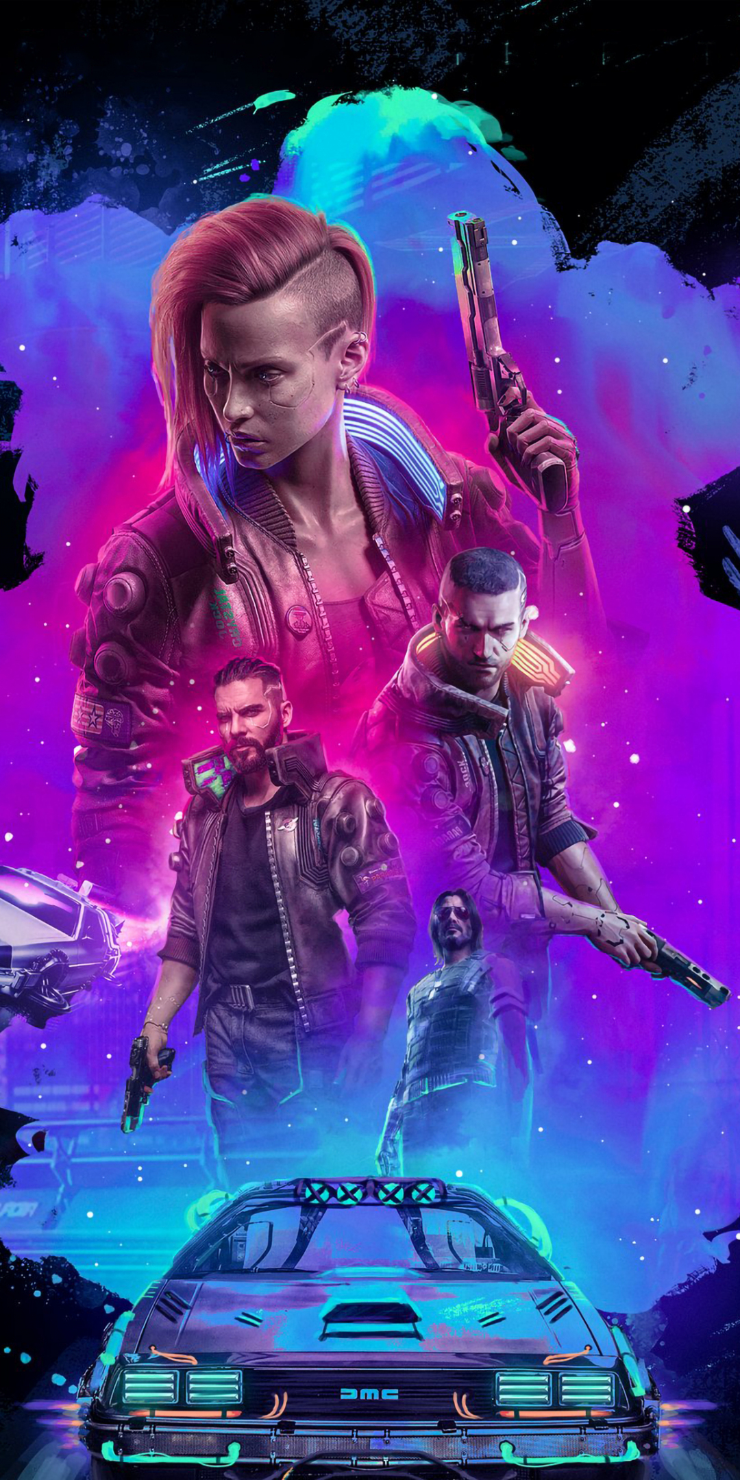 Cyberpunk 2077, official poster, game, 1080x2160 wallpaper