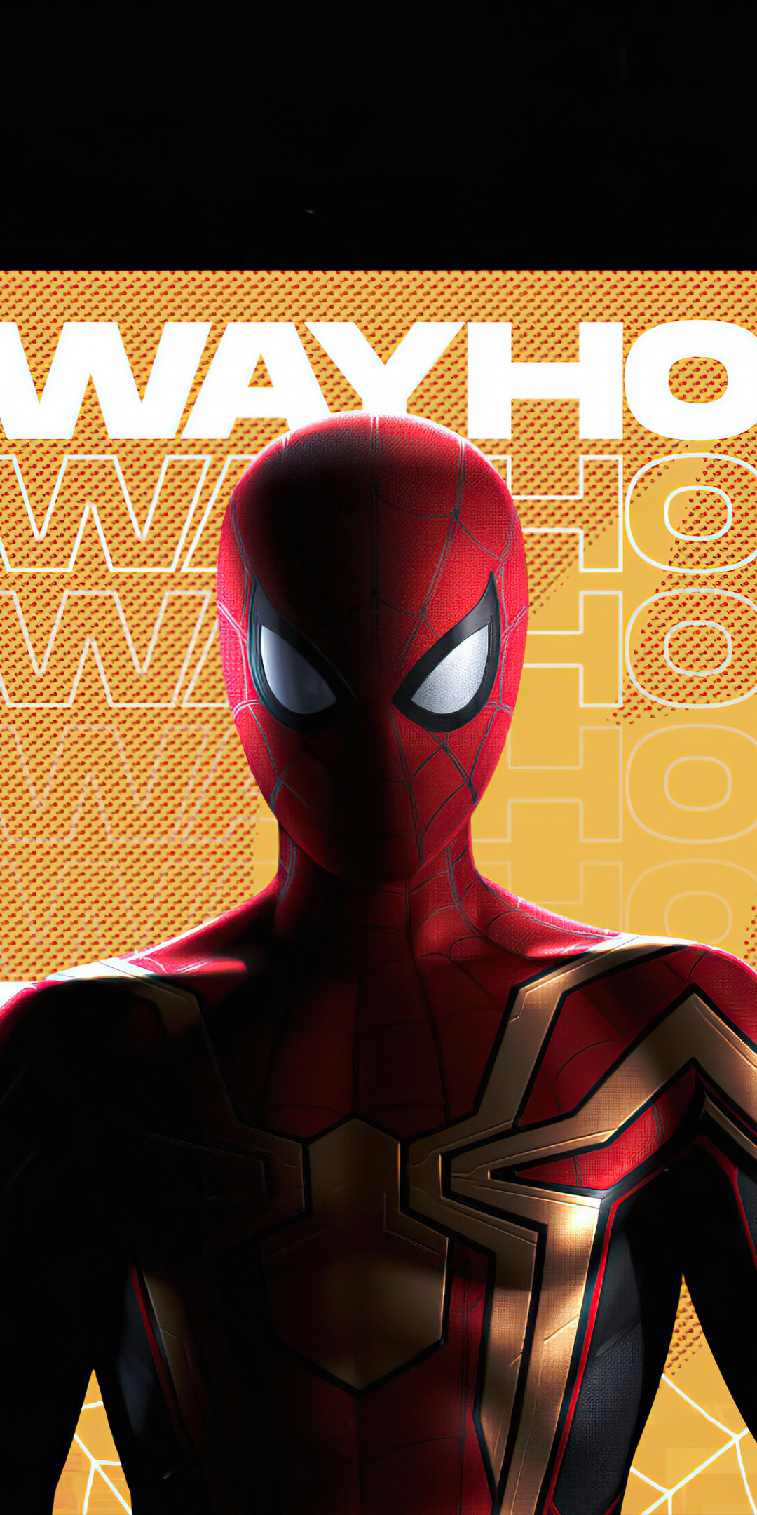Spider-Man: No Way Home, minimal and dark fan art, 2021, 1080x2160 wallpaper