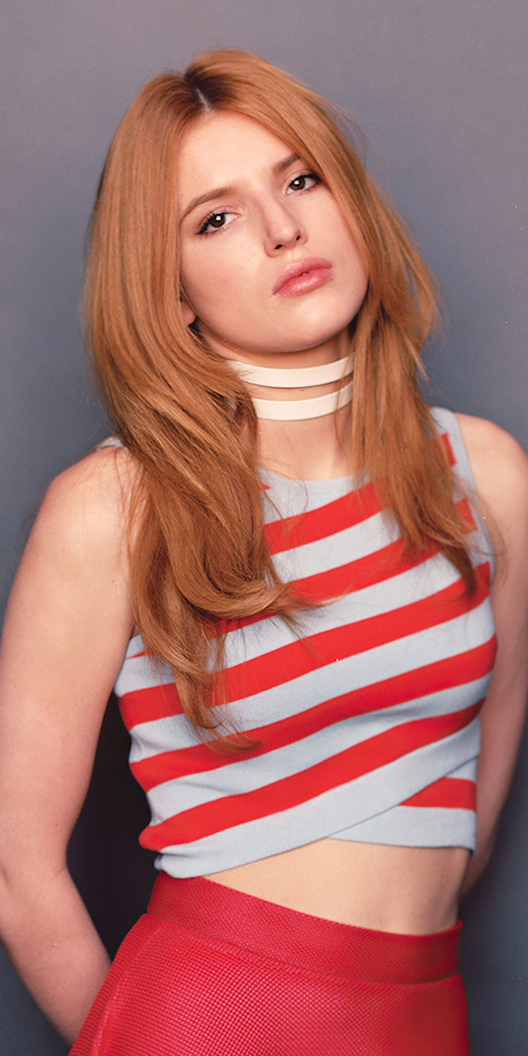 Bella Thorne, redhead, beautiful actress, 1080x2160 wallpaper