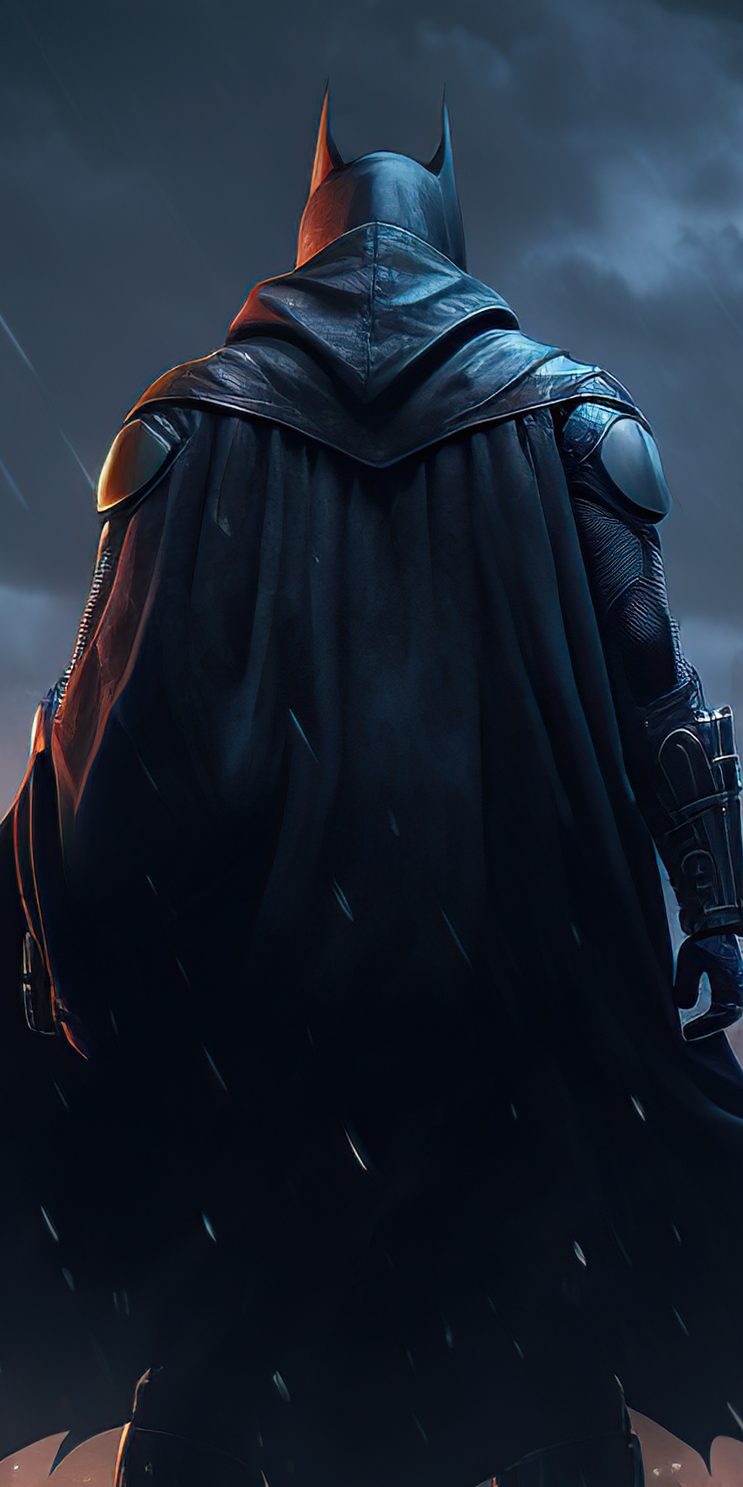 Batman, dark and bold knight, art, 1080x2160 wallpaper