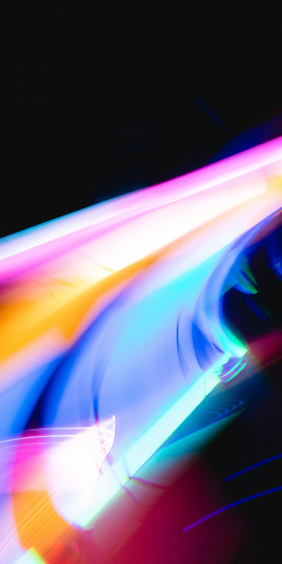 Neon, flare, colorful, close up, 1080x2160 wallpaper