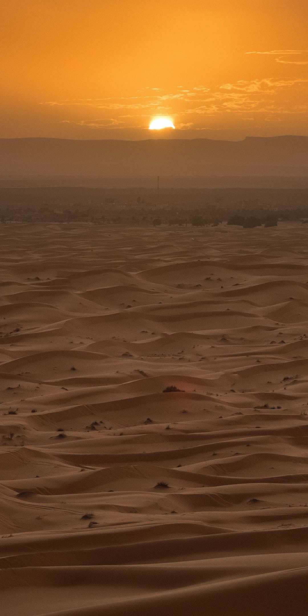 Morocco, desert, landscape, sunset, dunes, 1080x2160 wallpaper