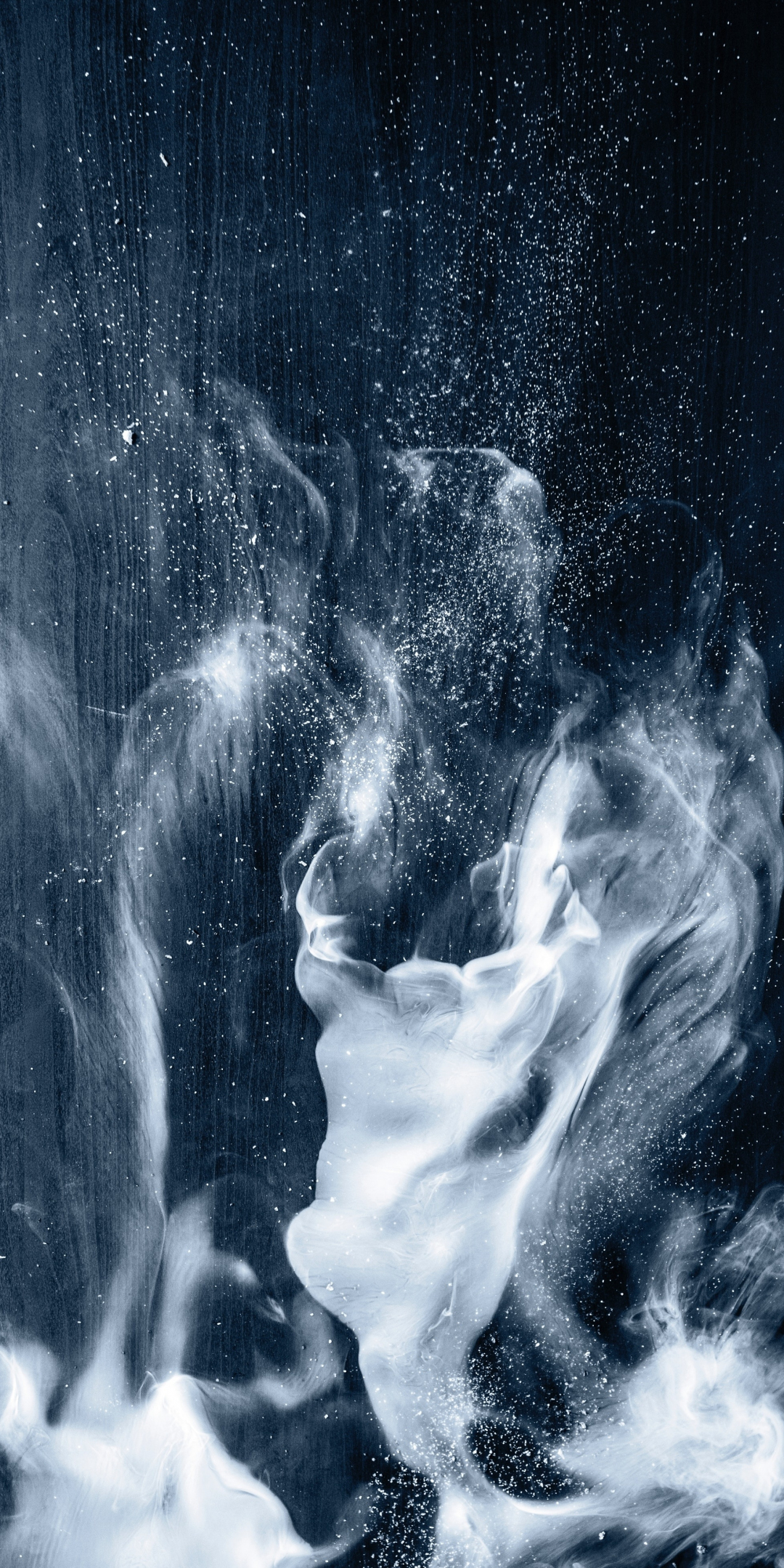White smoke, digital art, 1080x2160 wallpaper