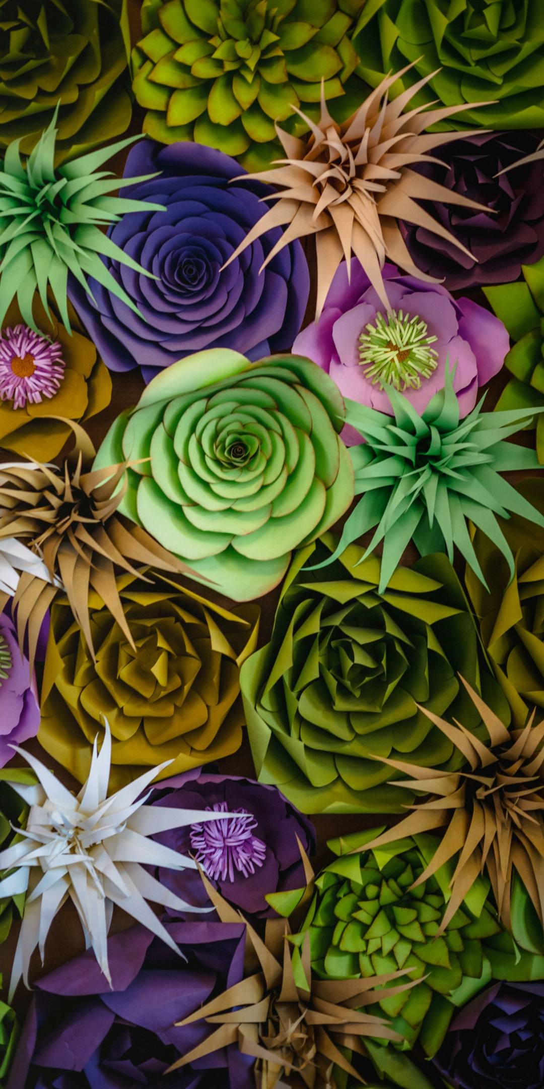 Colorful flowers, decoration, 1080x2160 wallpaper