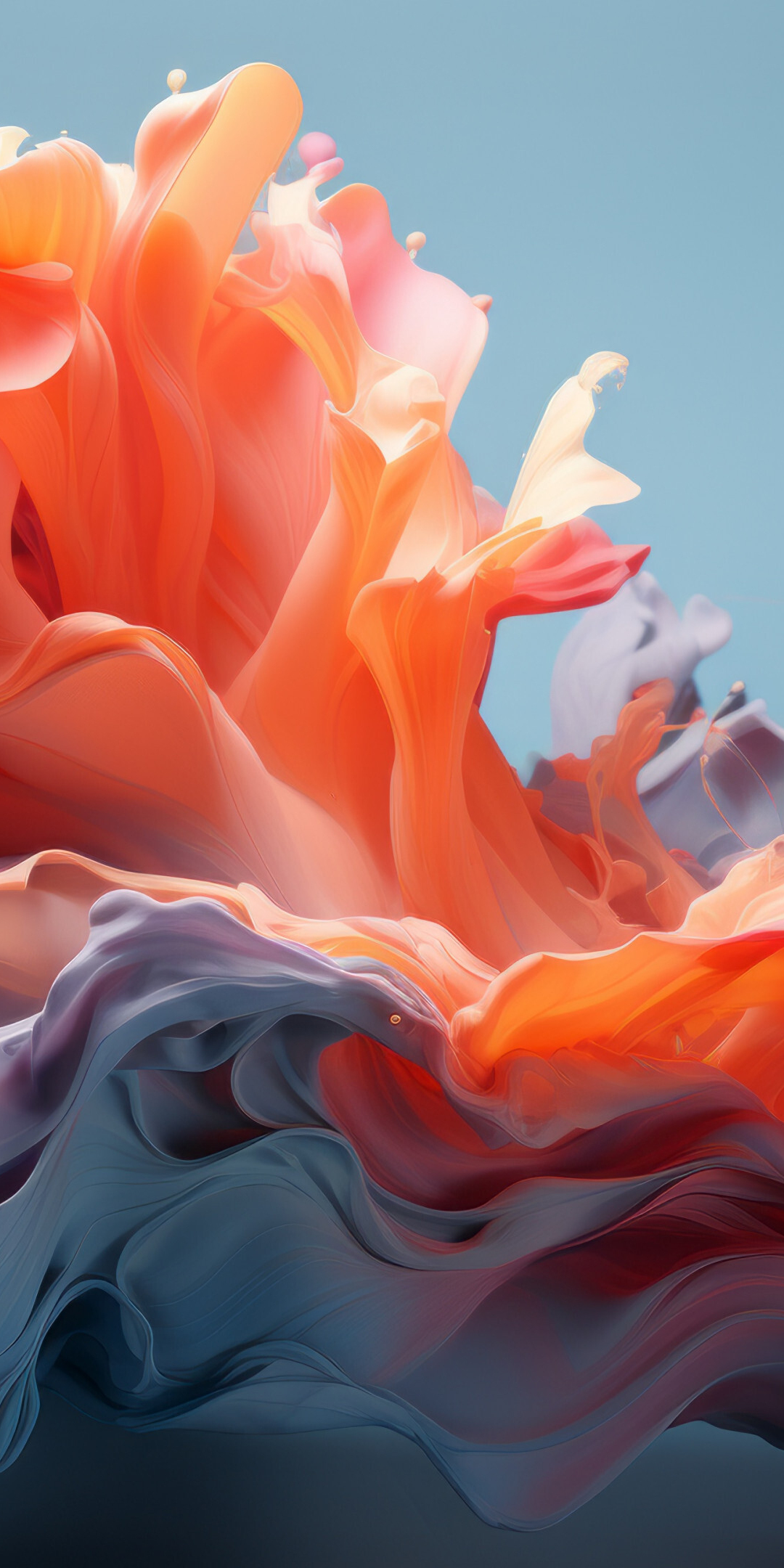 Colour blast, abstract, Windows 11 stock photo, 1080x2160 wallpaper