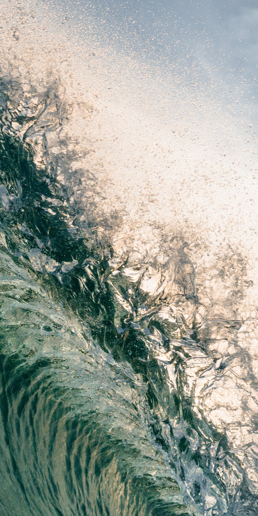 Tide, close up, sea wave, 1080x2160 wallpaper
