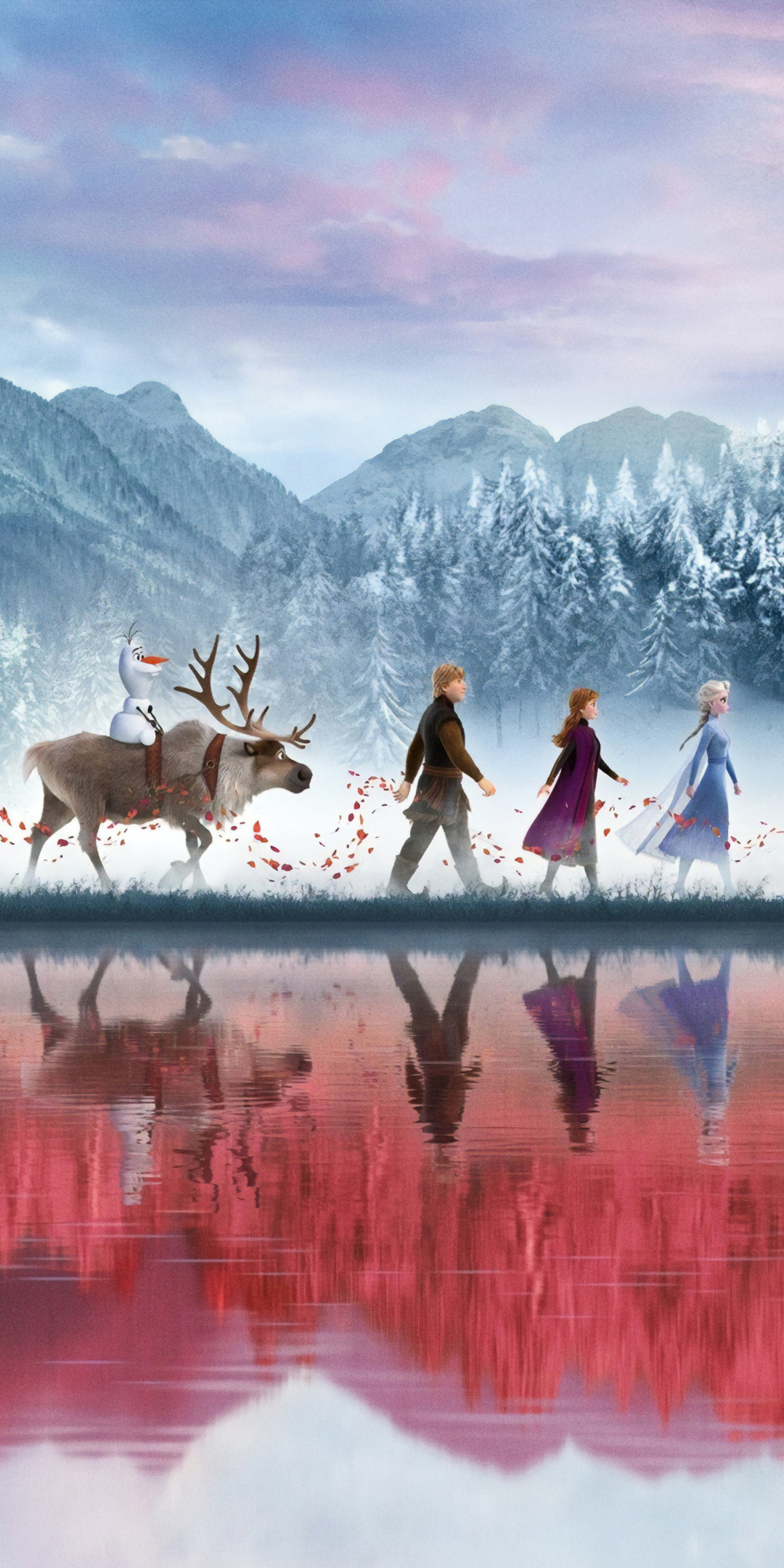 Frozen 2, outdoor, movie, animation, 2019, 1080x2160 wallpaper