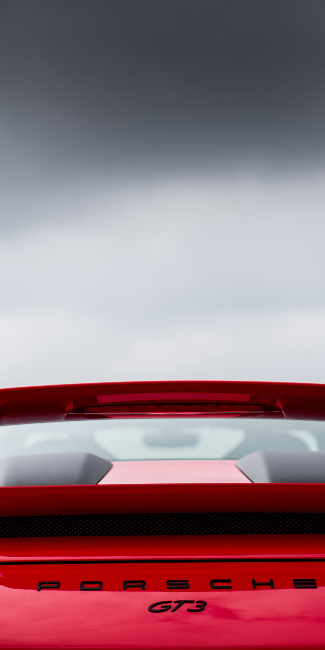 2018 Porsche 911 GT3, rear view, red car, 1080x2160 wallpaper