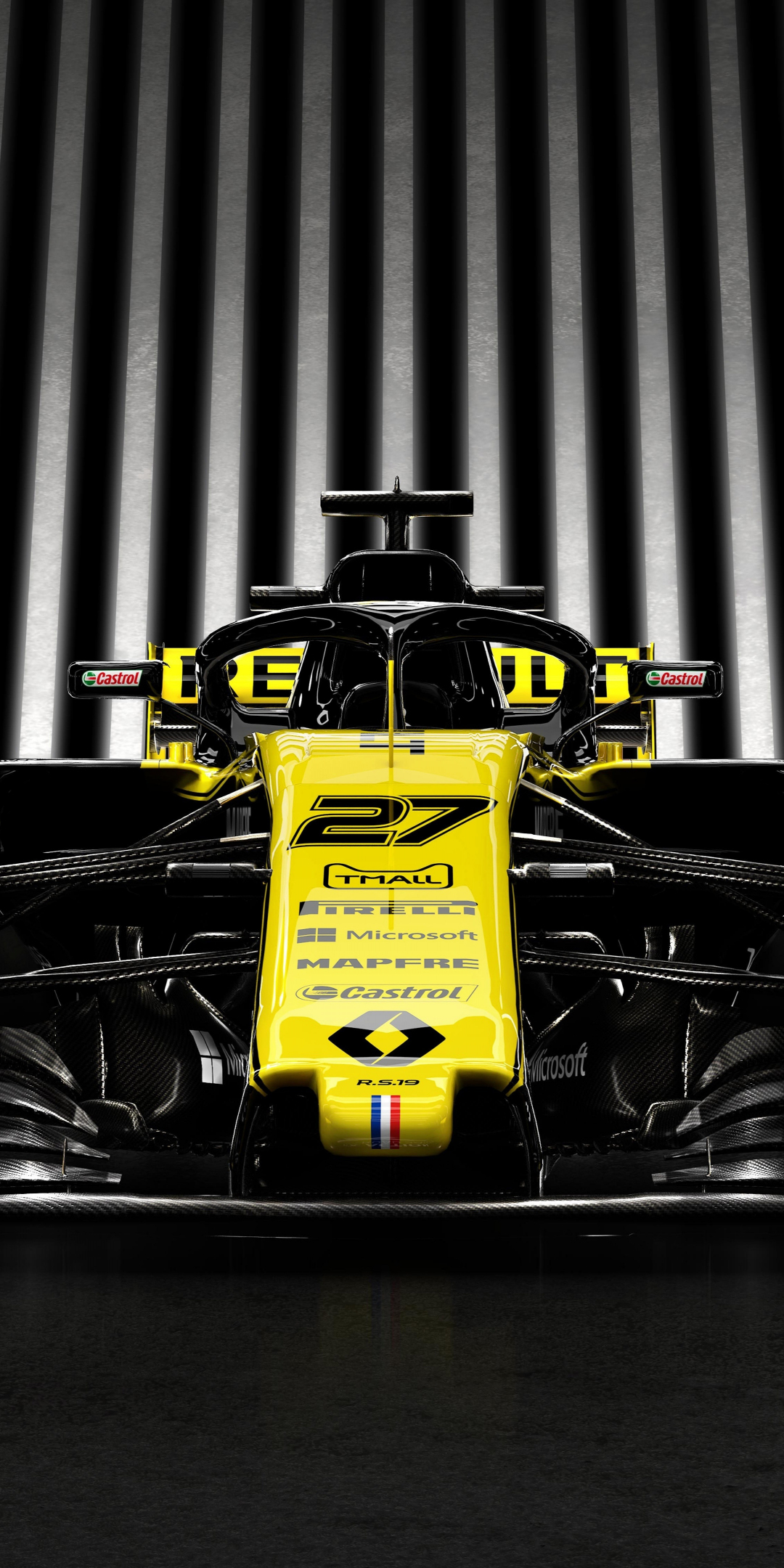 Renault R.S.19, Formula One, race car, 1080x2160 wallpaper